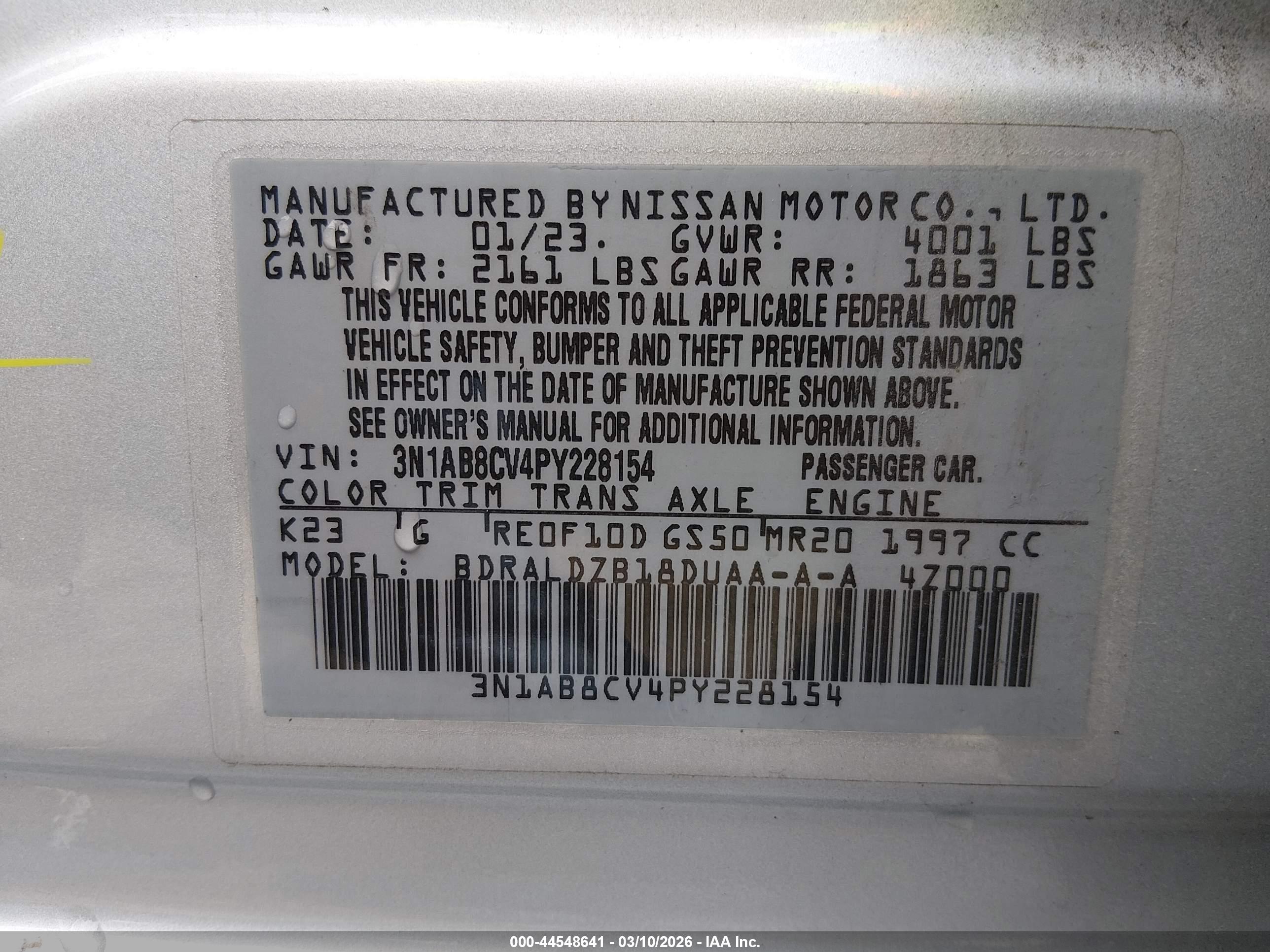 NISSAN SENTRA image 9