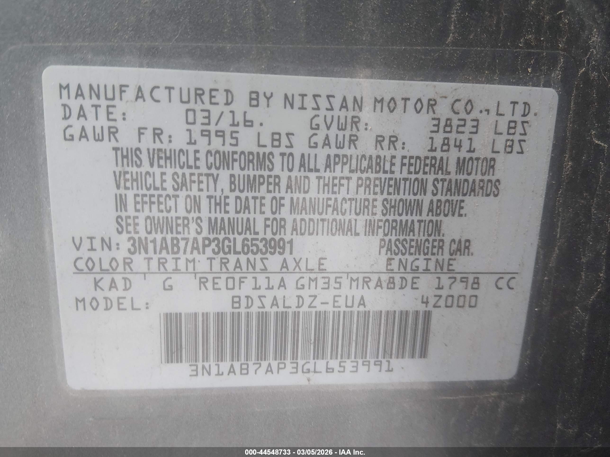 NISSAN SENTRA image 9