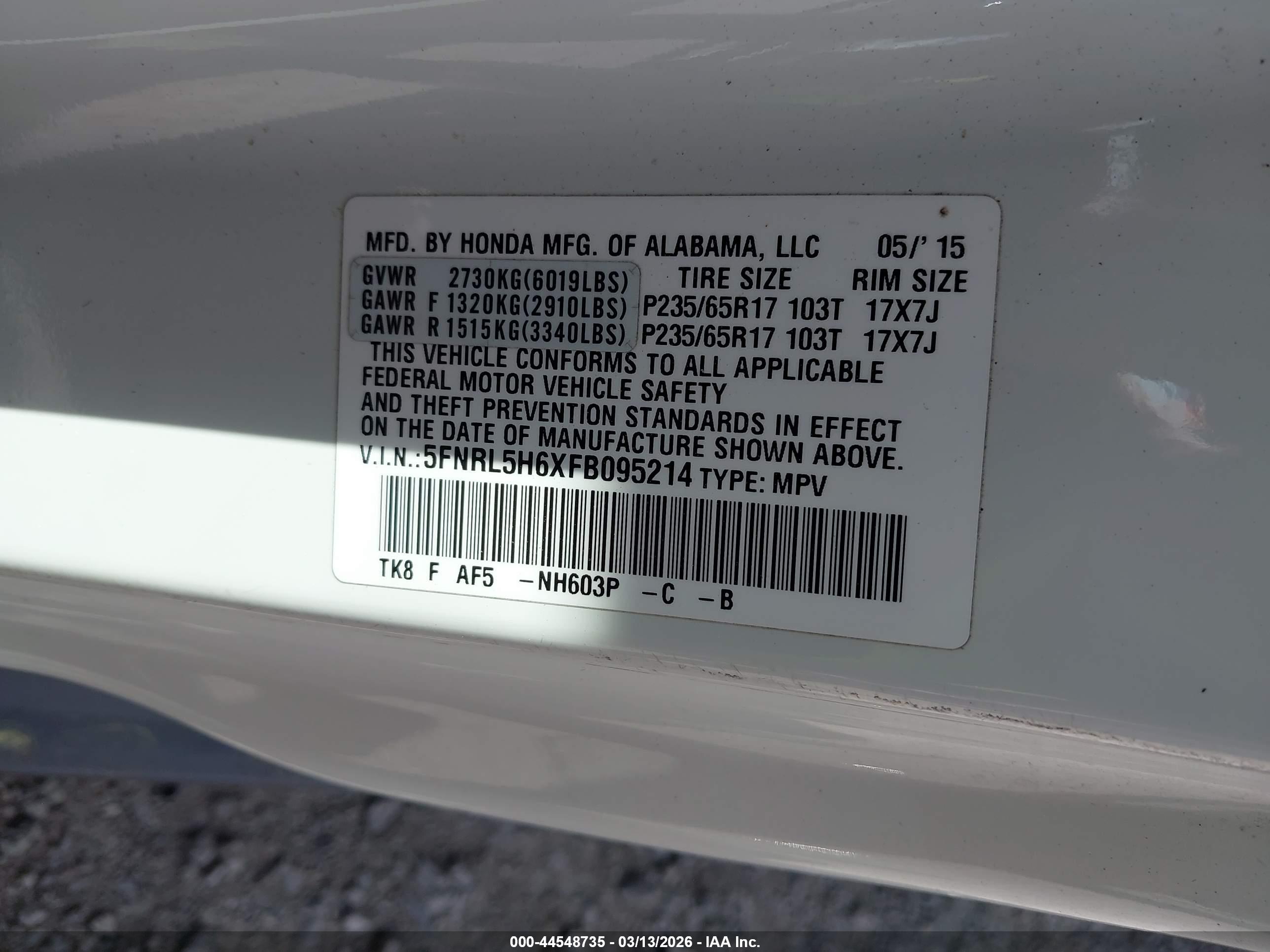 HONDA ODYSSEY image 9