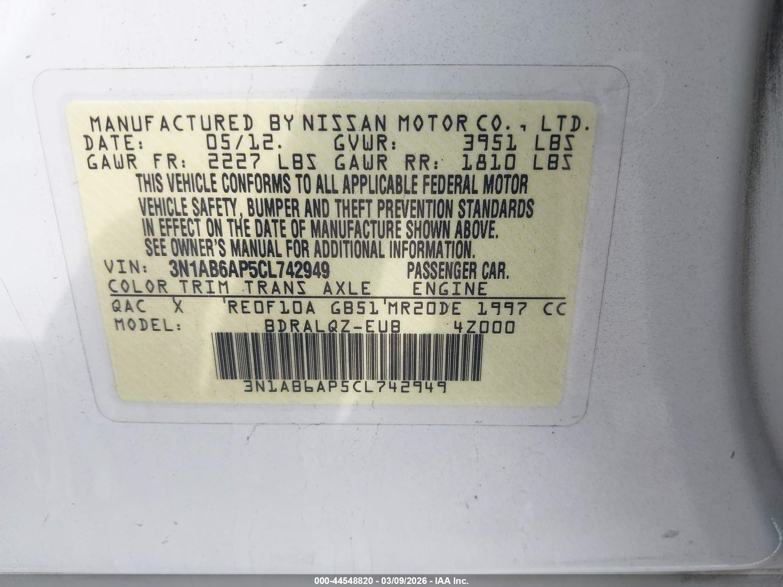 NISSAN SENTRA image 9