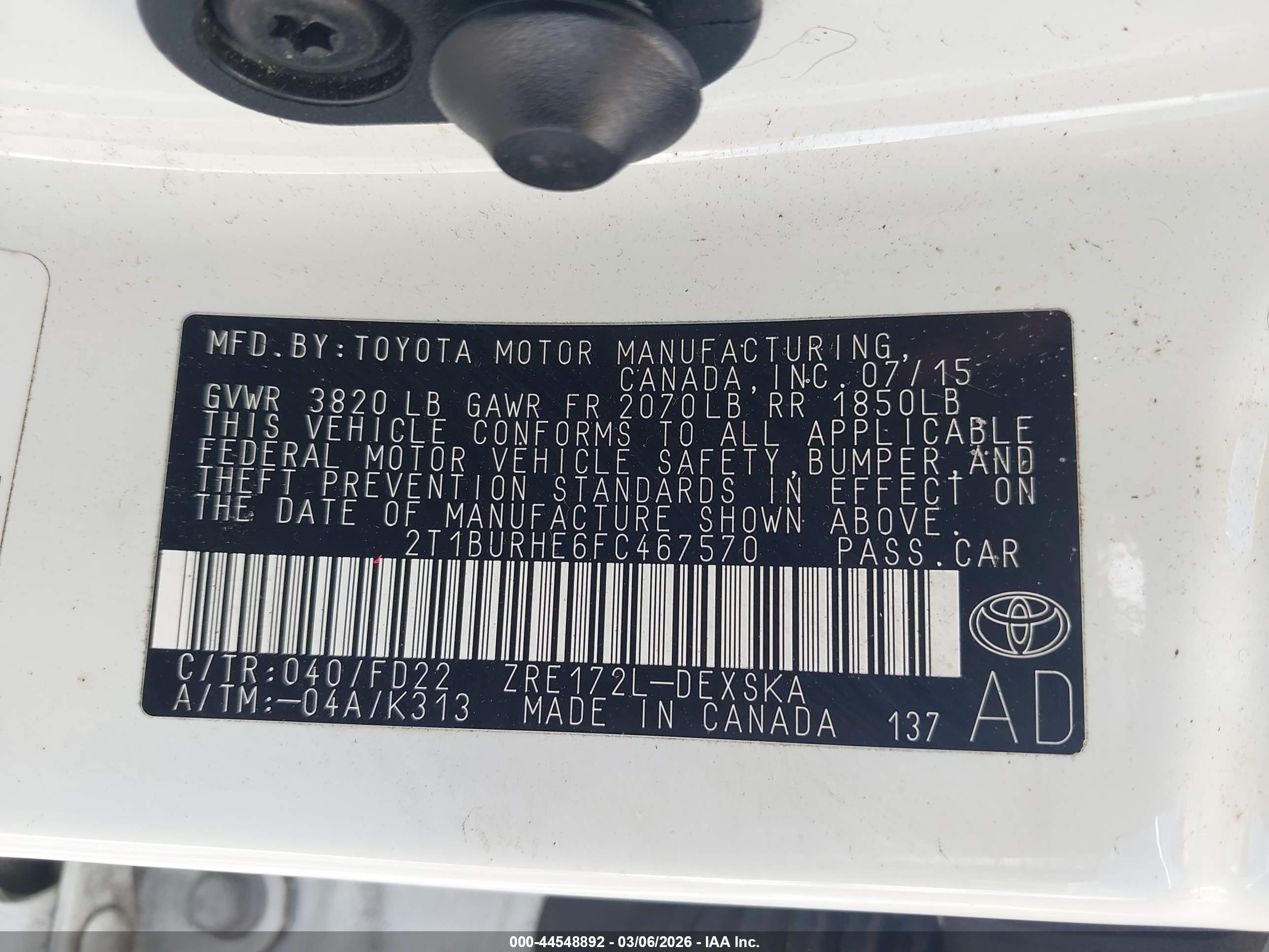 TOYOTA COROLLA image 9