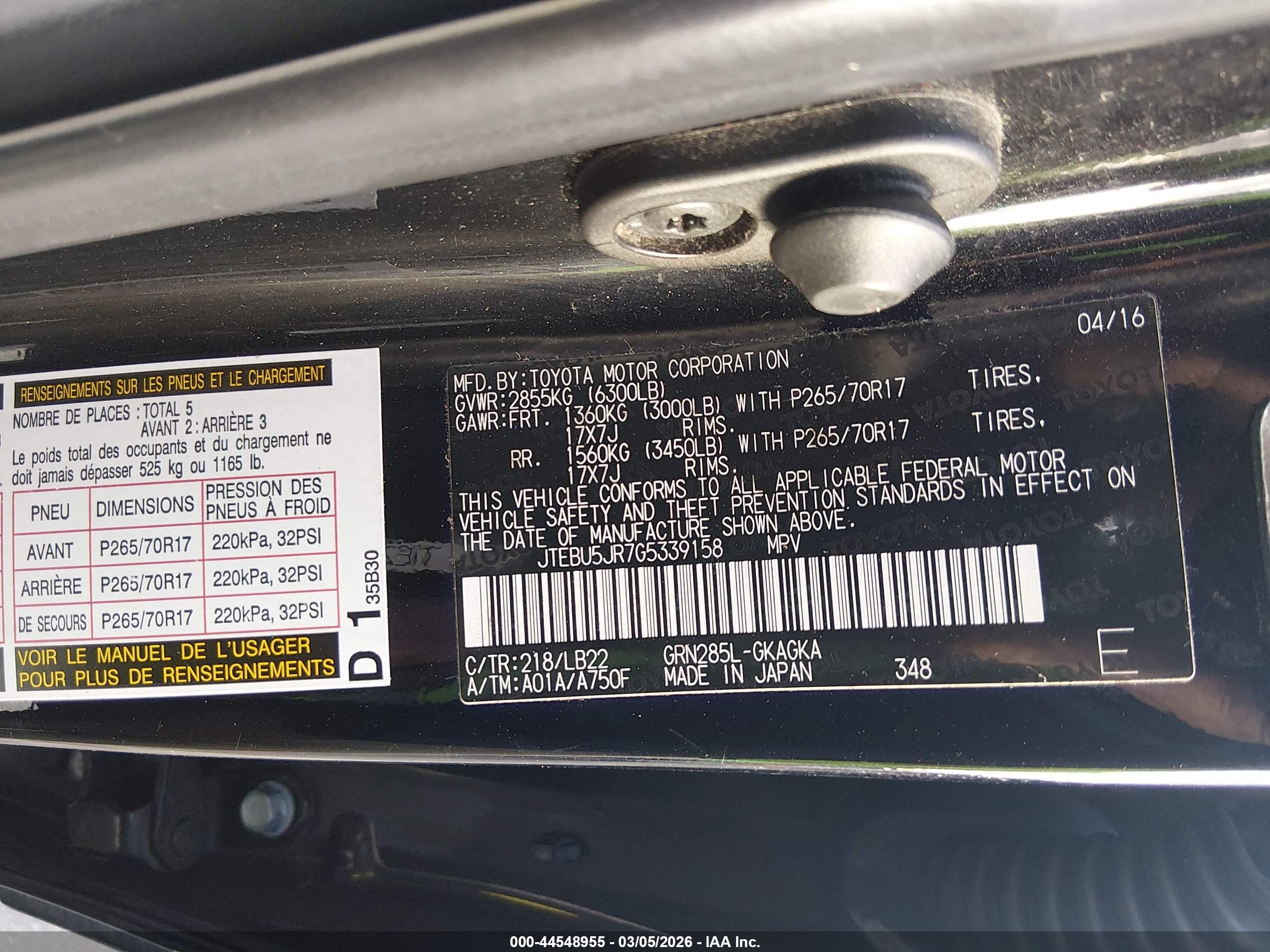 TOYOTA 4RUNNER image 9