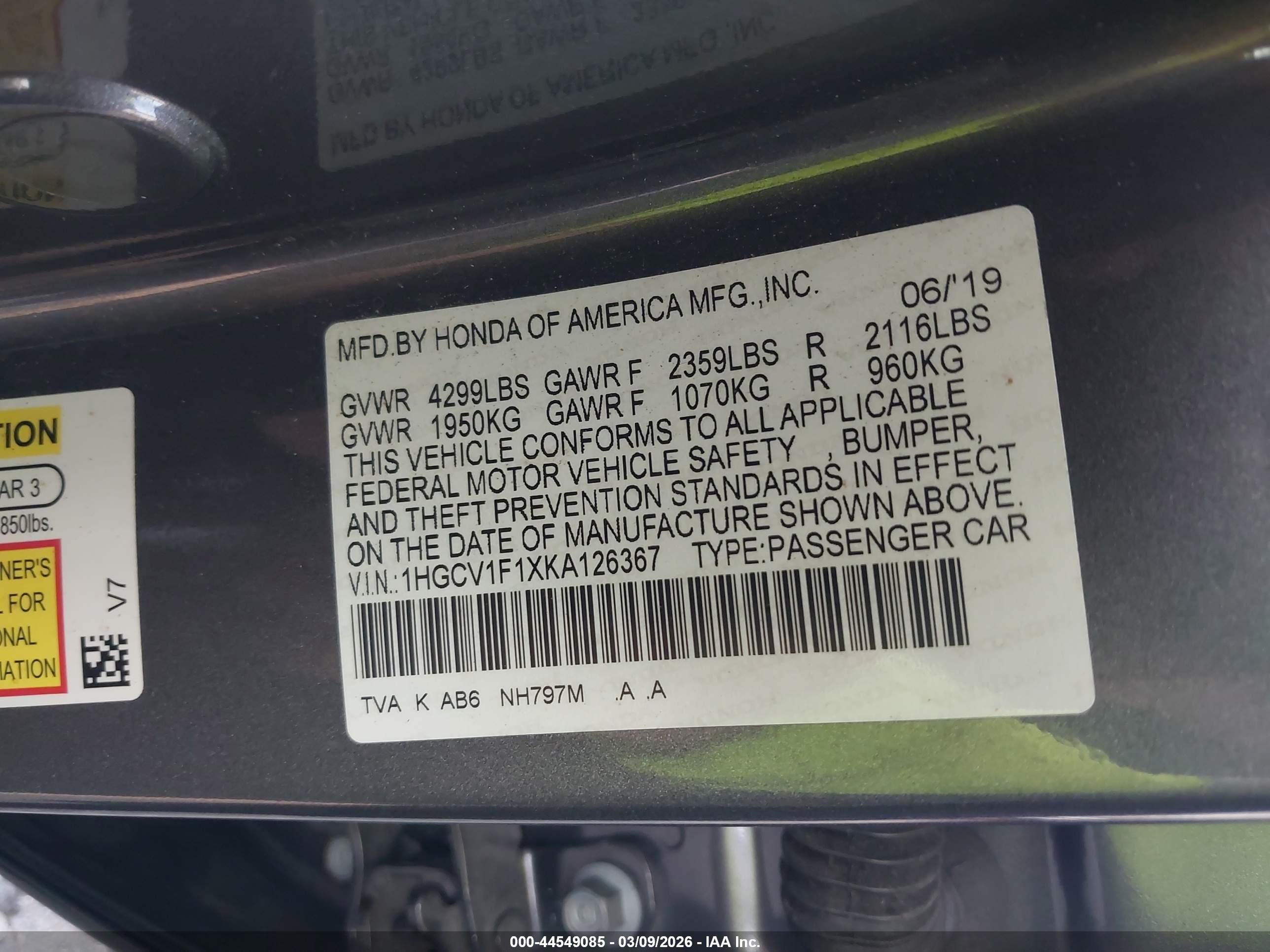 HONDA ACCORD image 9