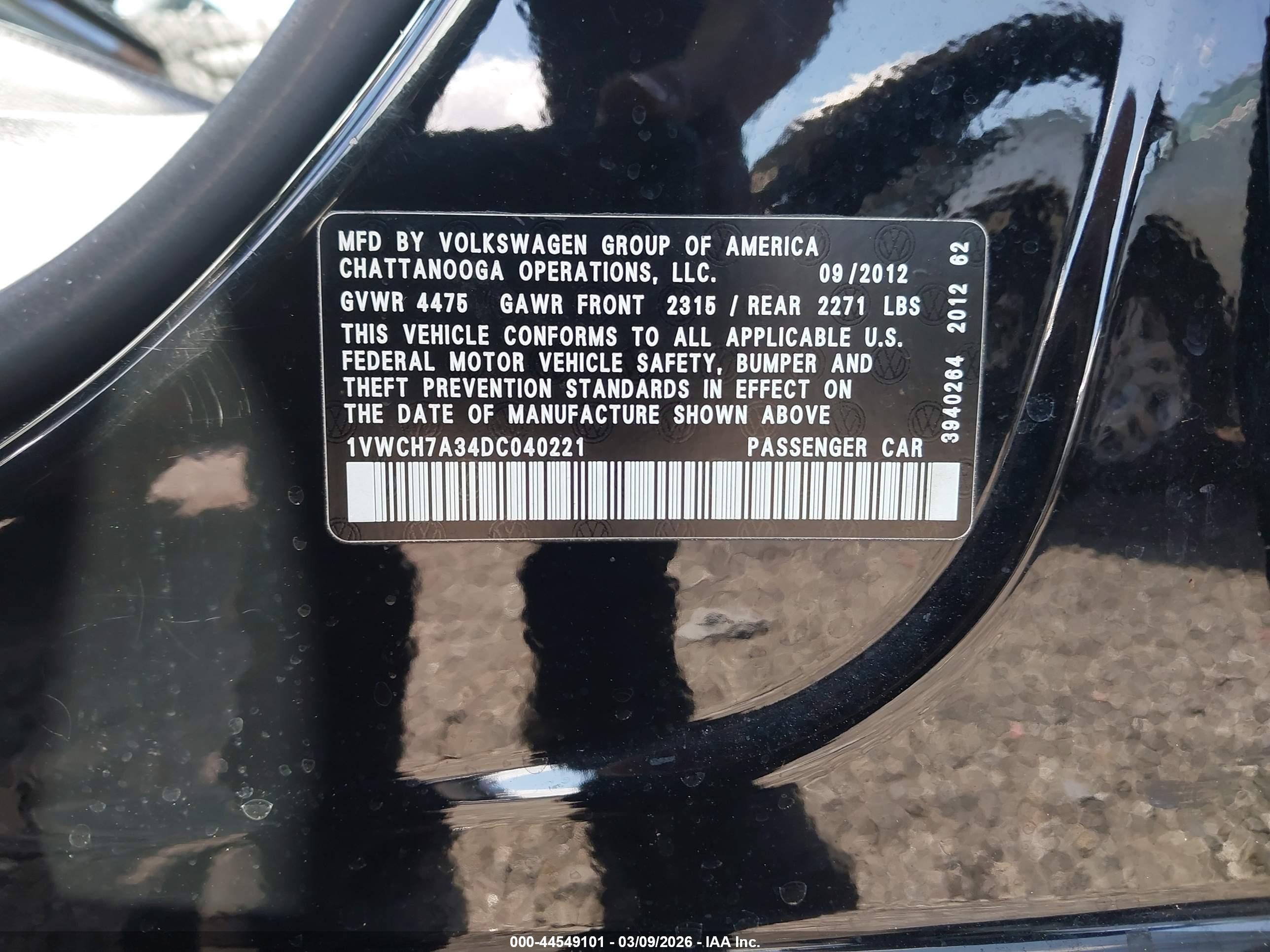 VOLKSWAGEN PASSAT image 9