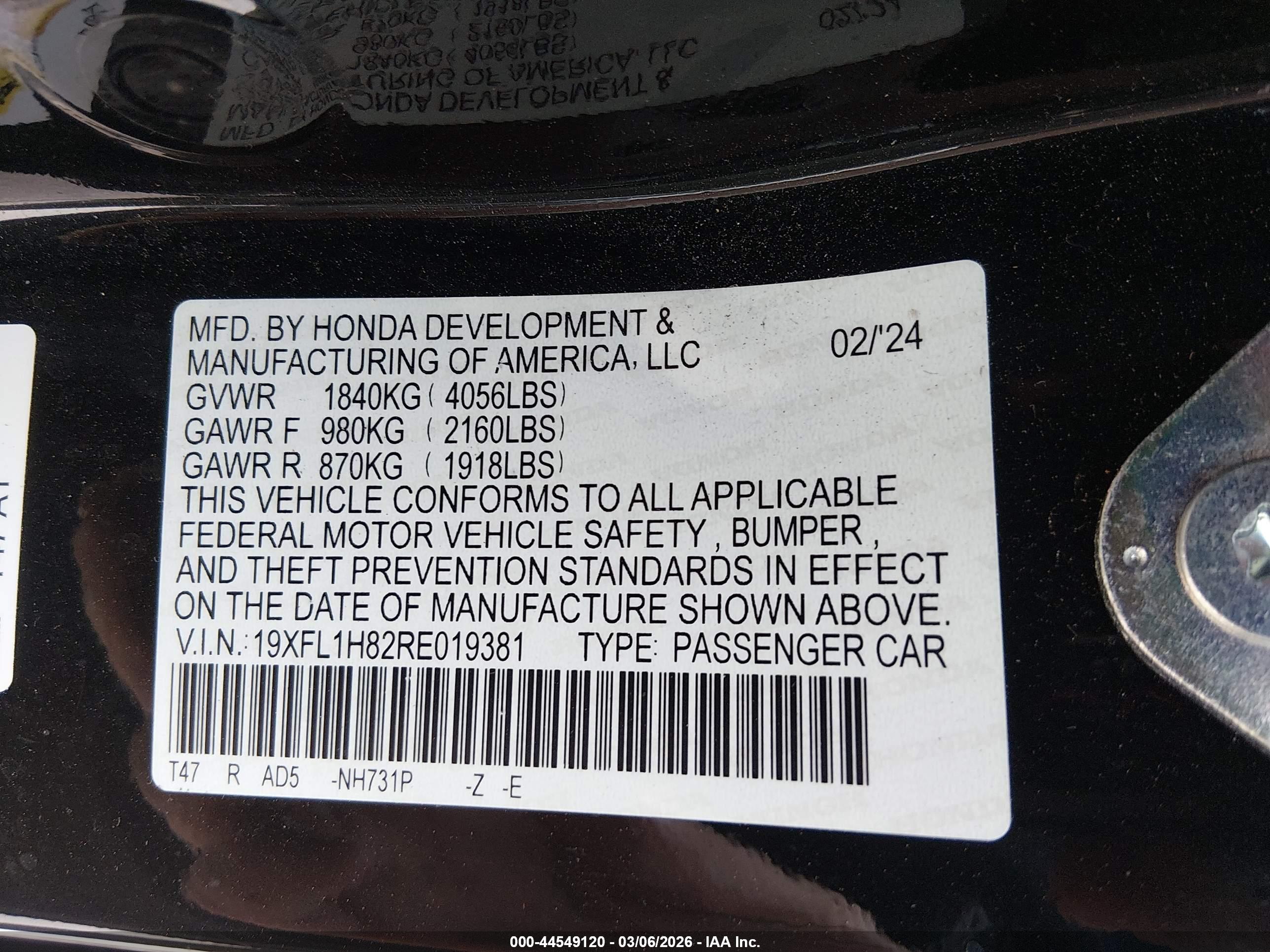 HONDA CIVIC image 9