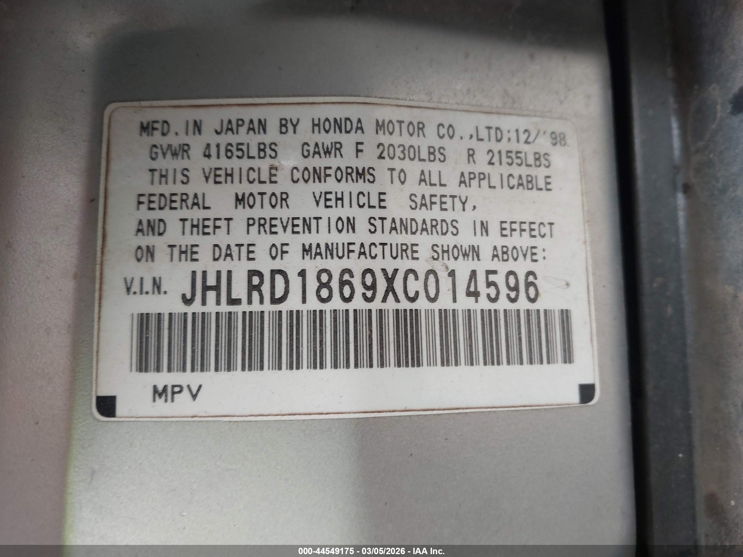 HONDA CR-V image 9