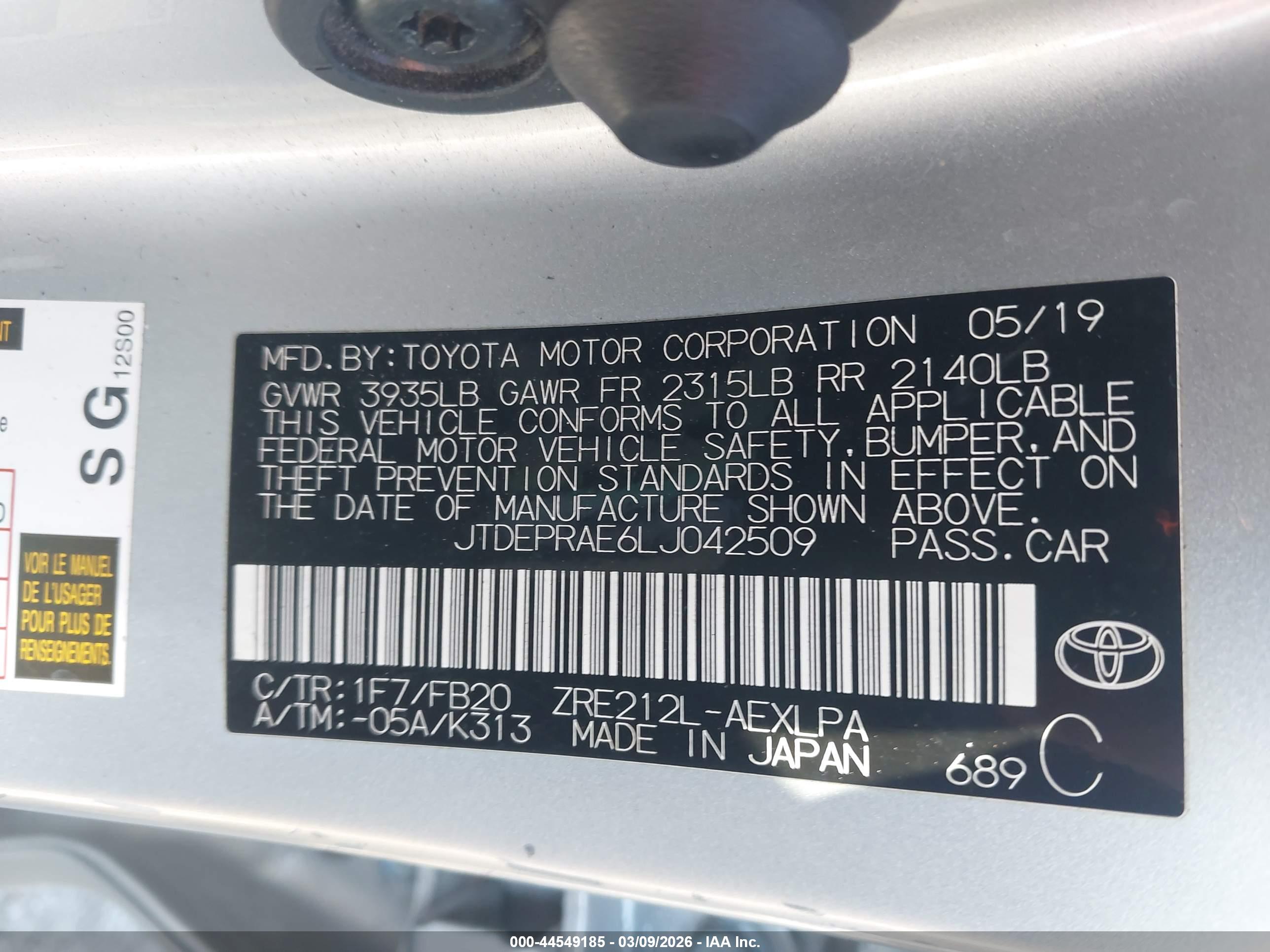 TOYOTA COROLLA image 9