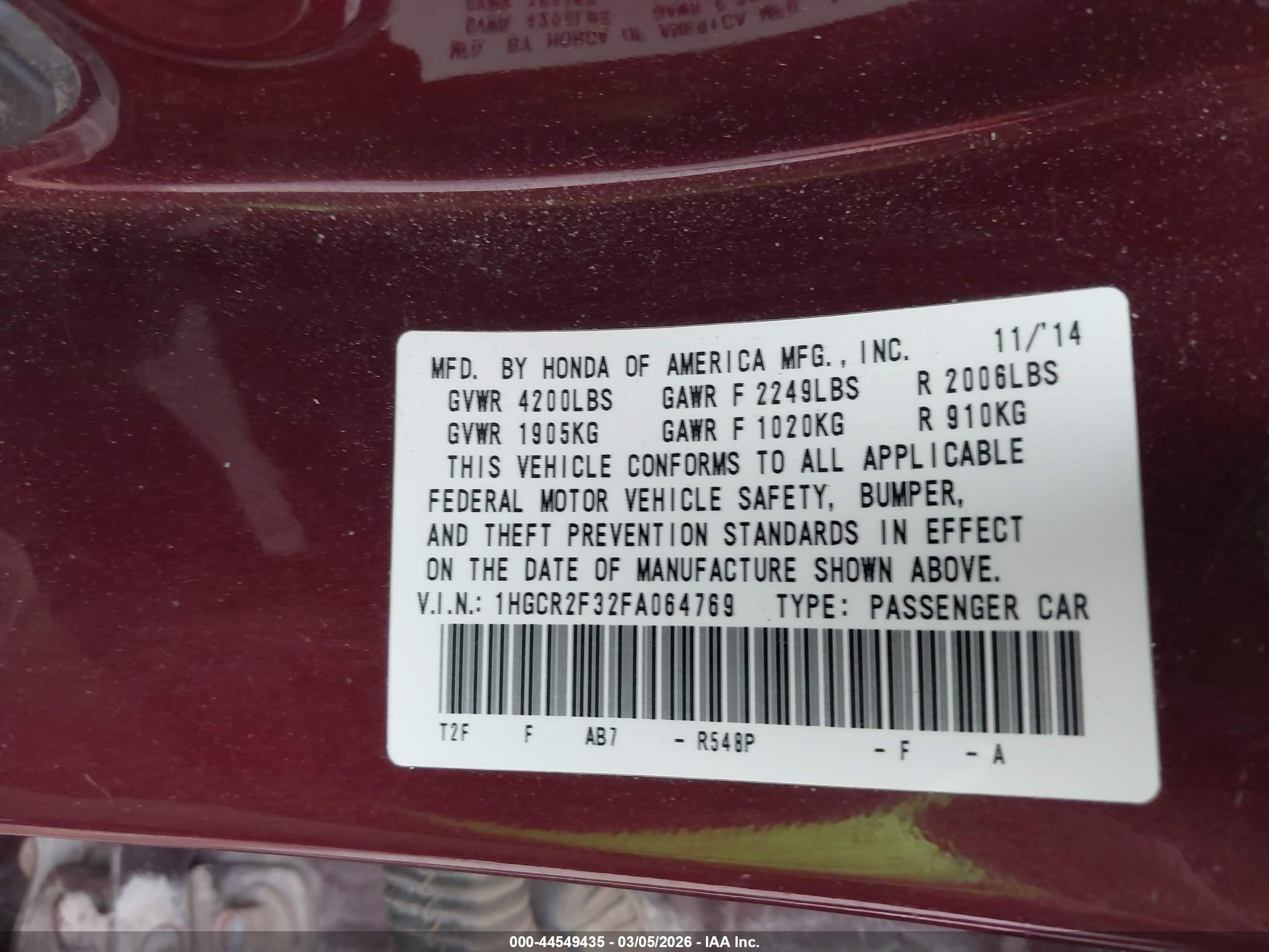 HONDA ACCORD image 9