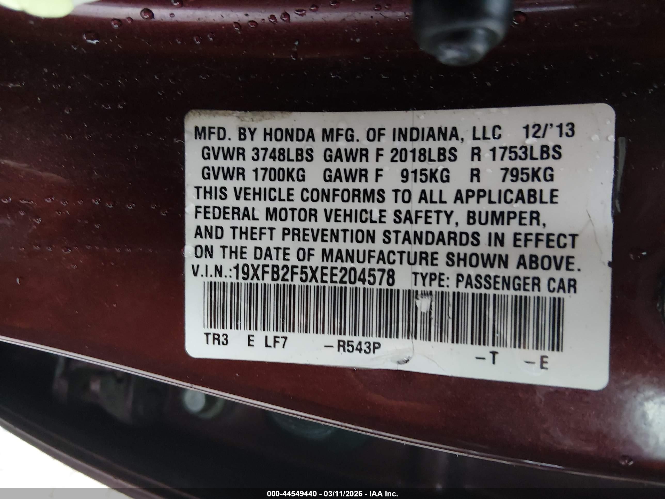 HONDA CIVIC image 9