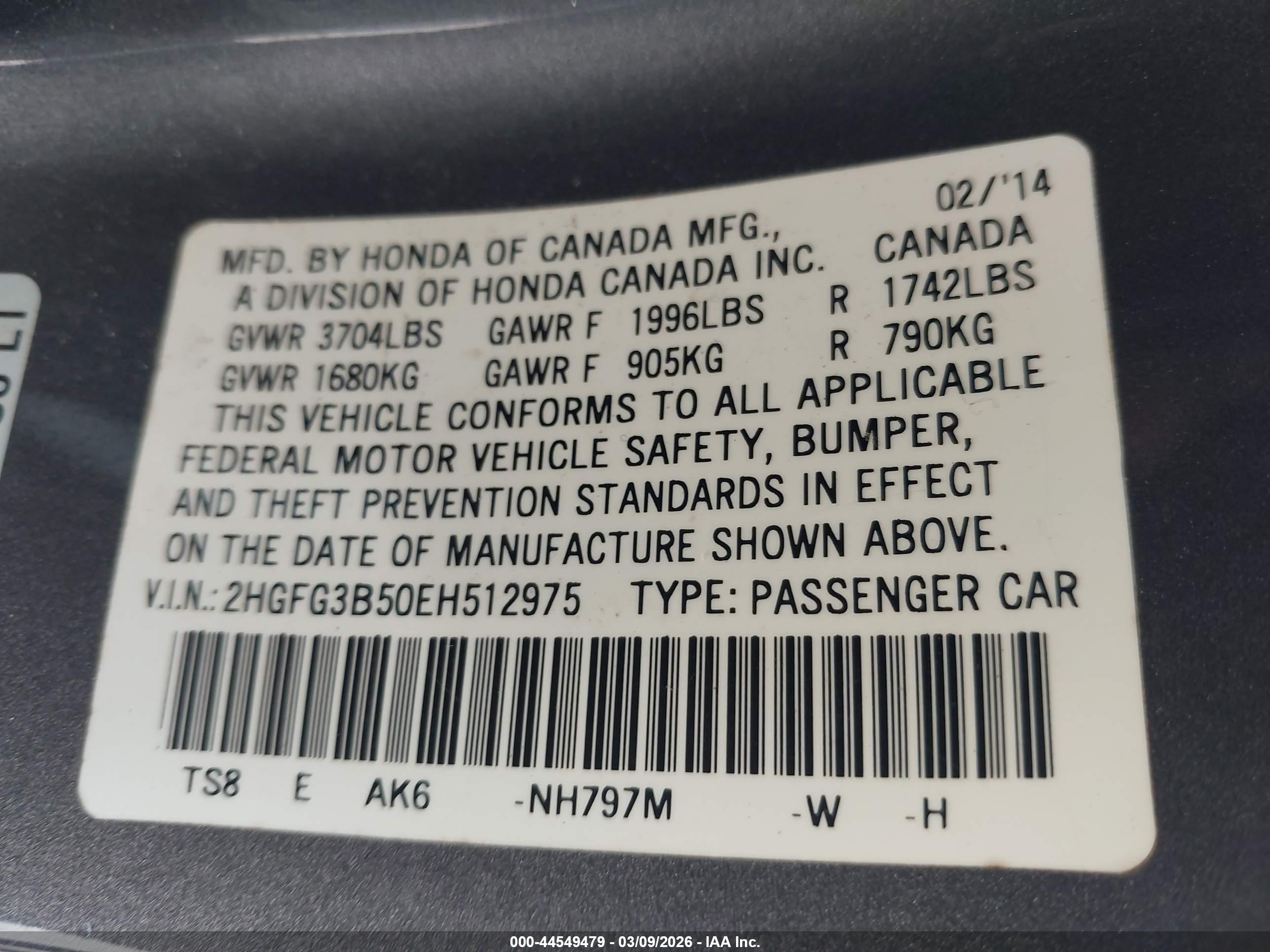 HONDA CIVIC image 9