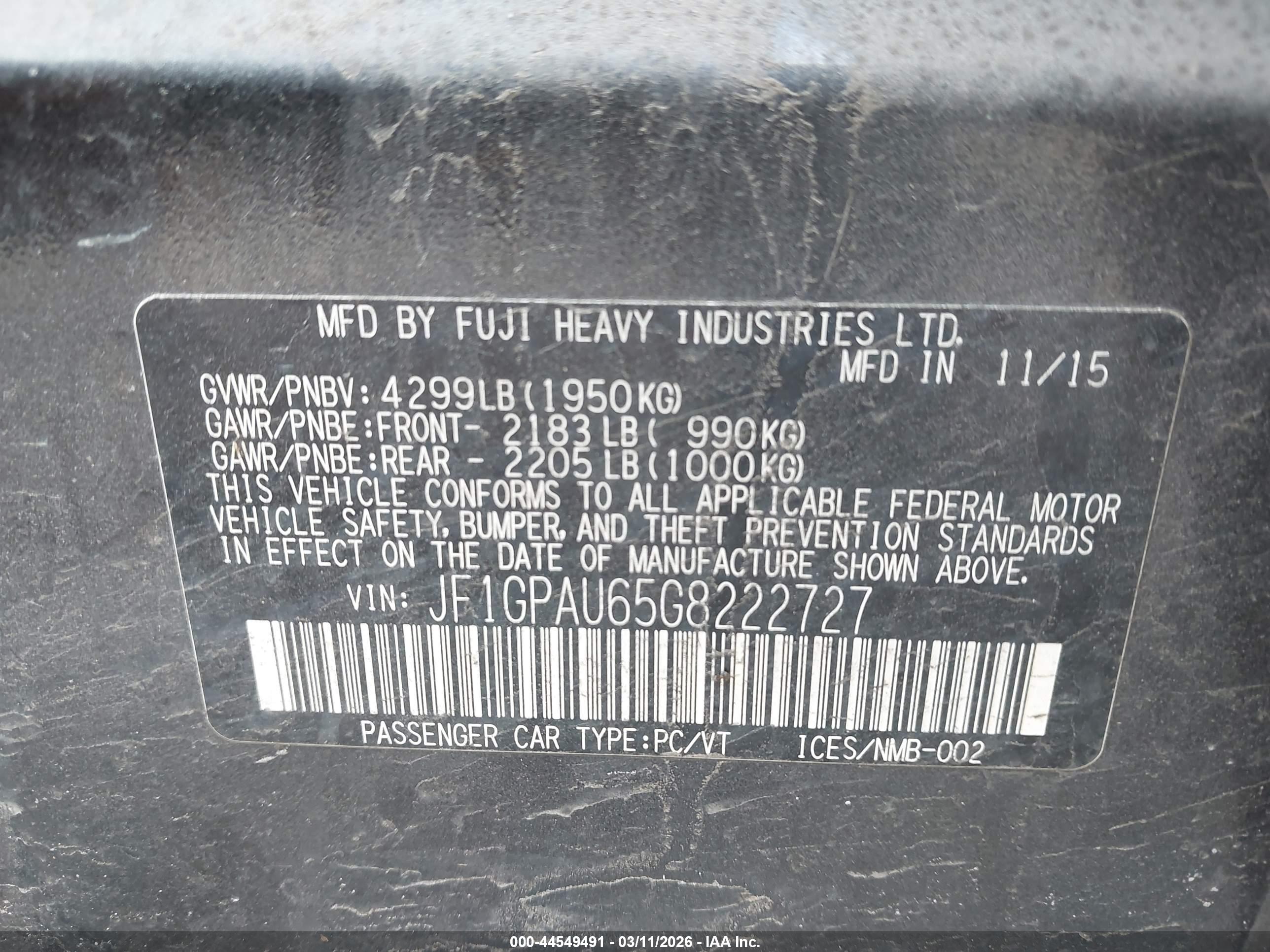SUBARU IMPREZA image 9