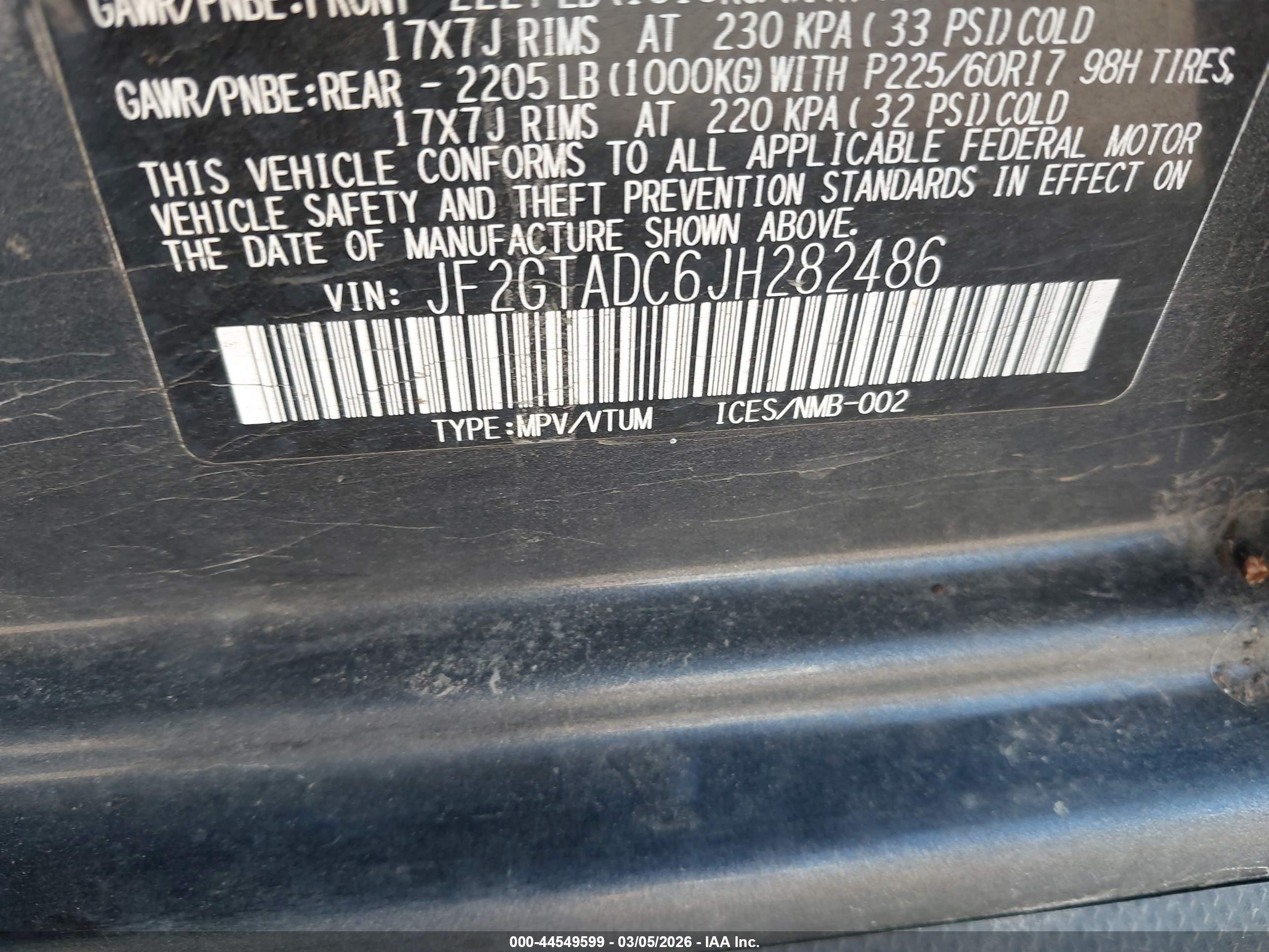 SUBARU CROSSTREK image 9