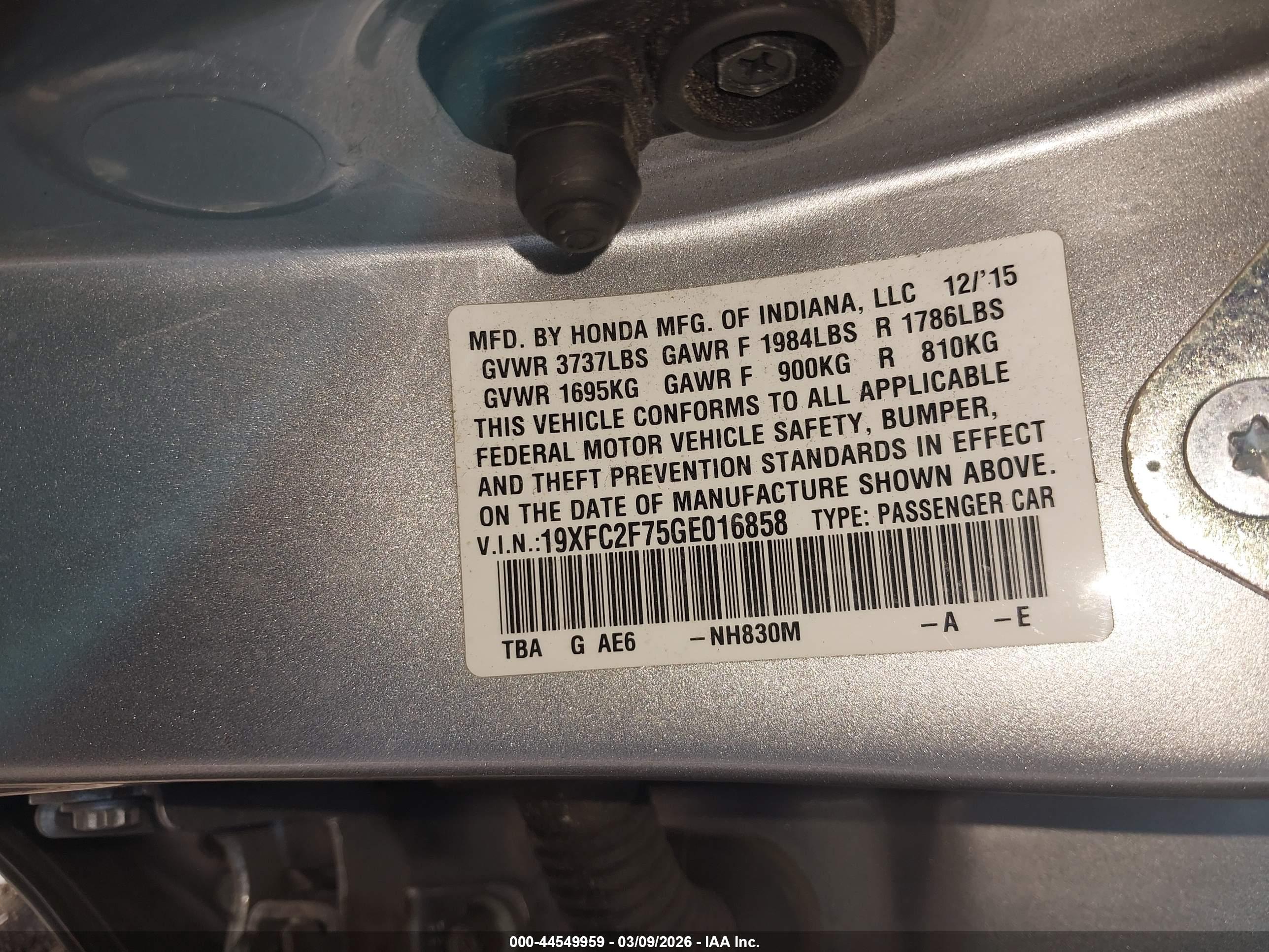HONDA CIVIC image 9