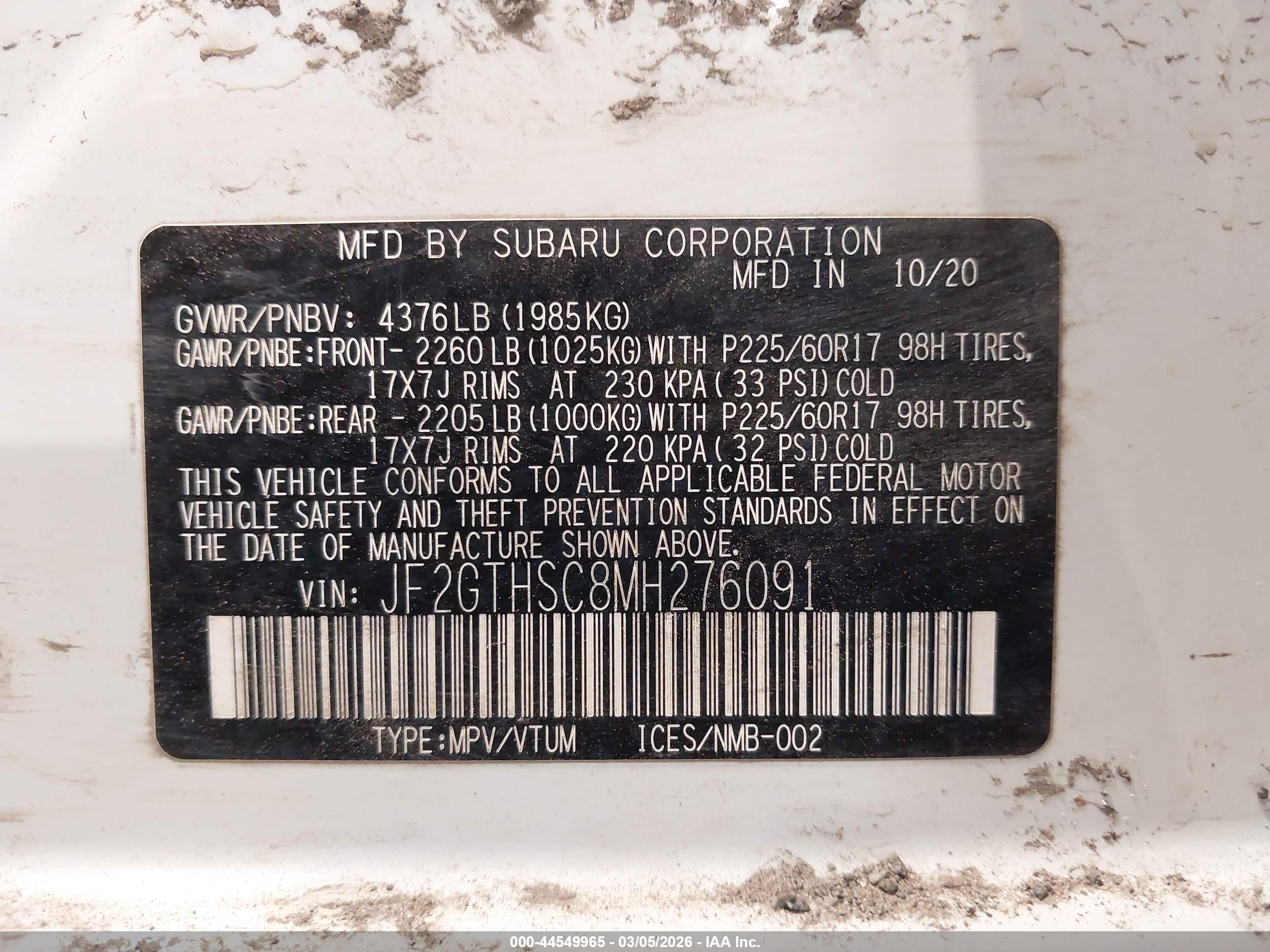 SUBARU CROSSTREK image 9