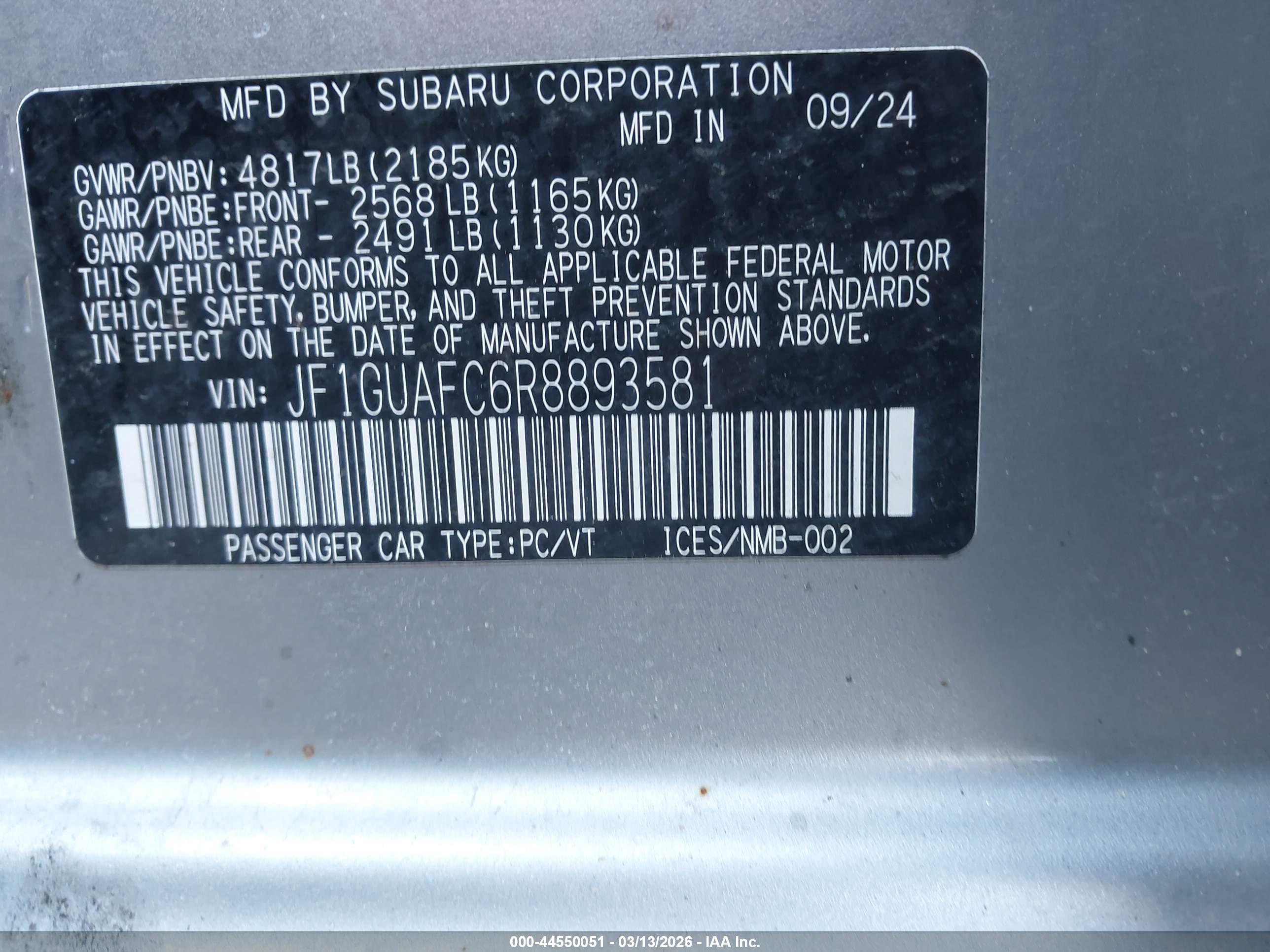 SUBARU IMPREZA image 9