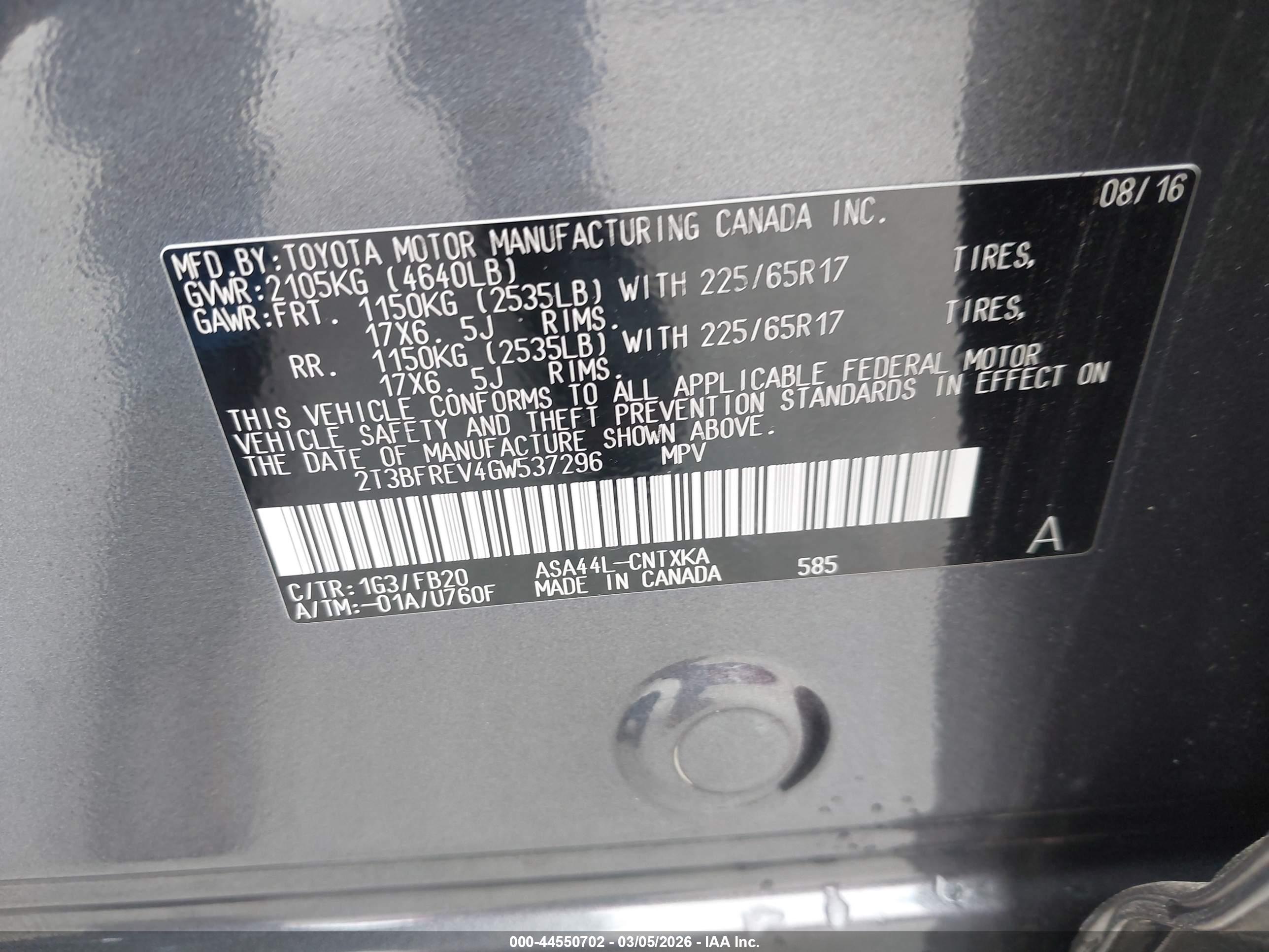 TOYOTA RAV4 image 9