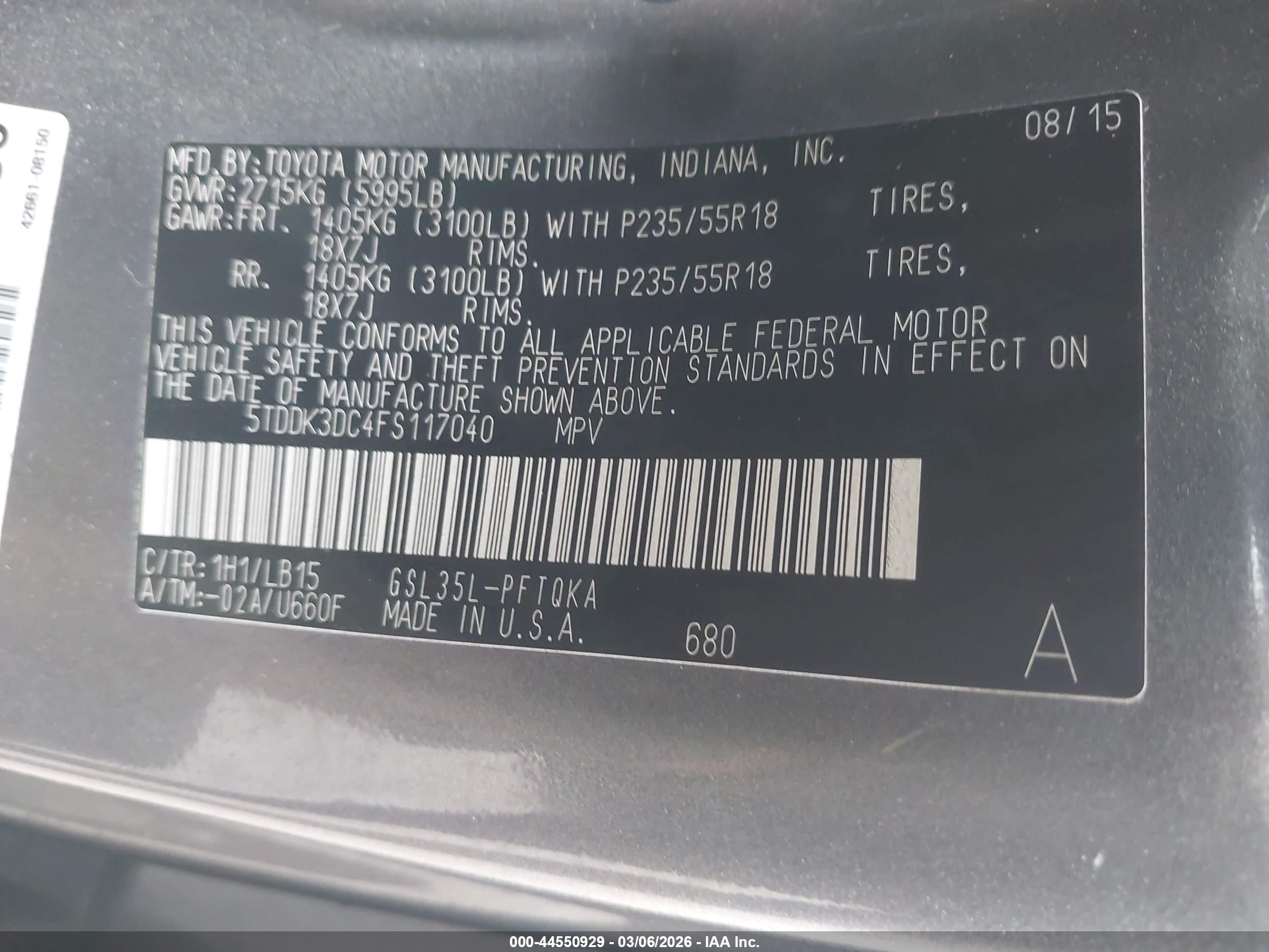 TOYOTA SIENNA image 9