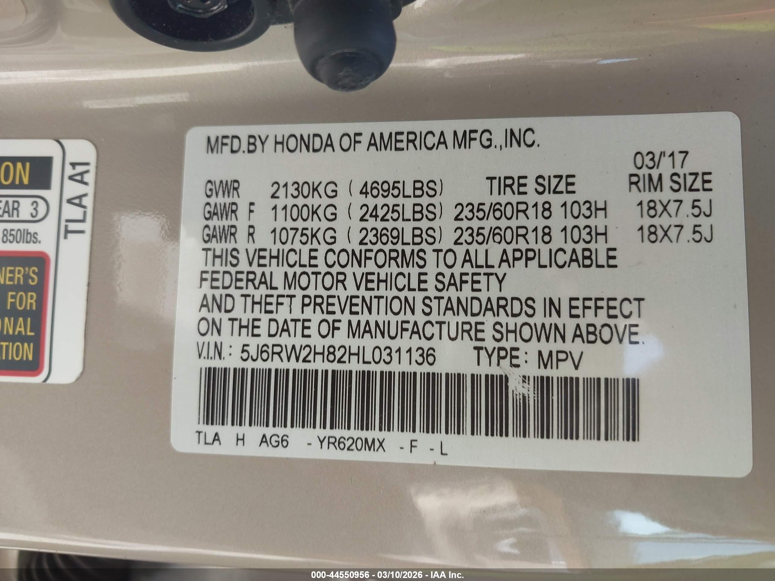 HONDA CR-V image 9