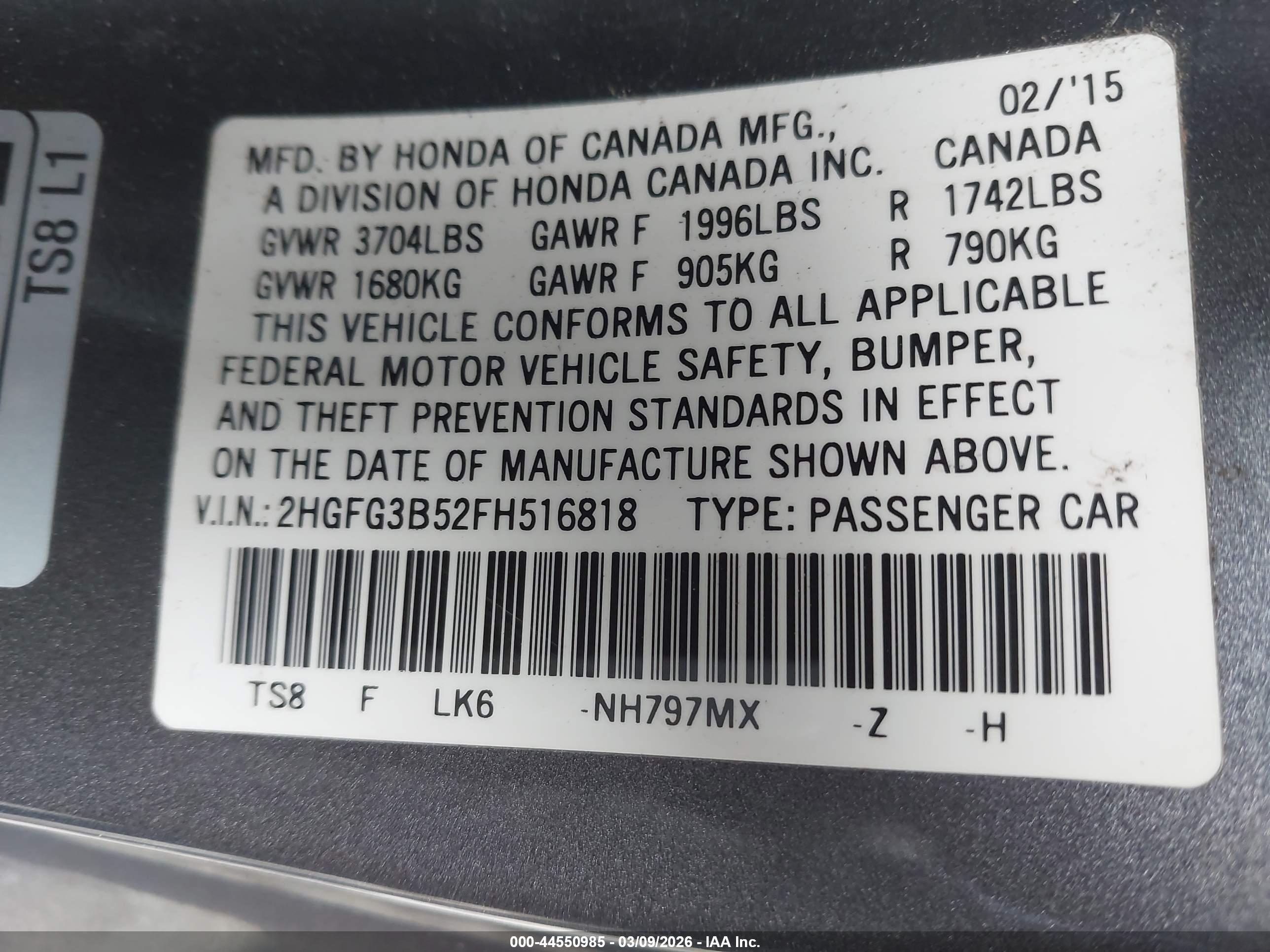 HONDA CIVIC image 9
