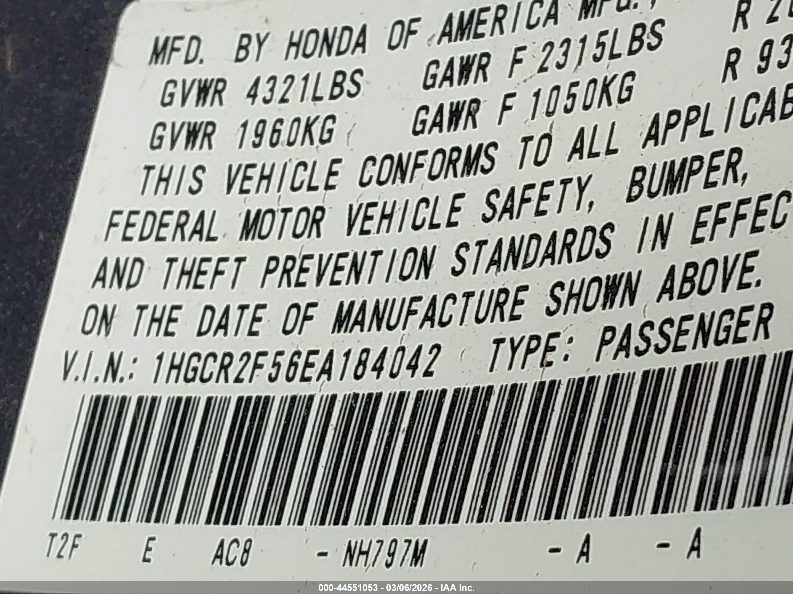 HONDA ACCORD image 9