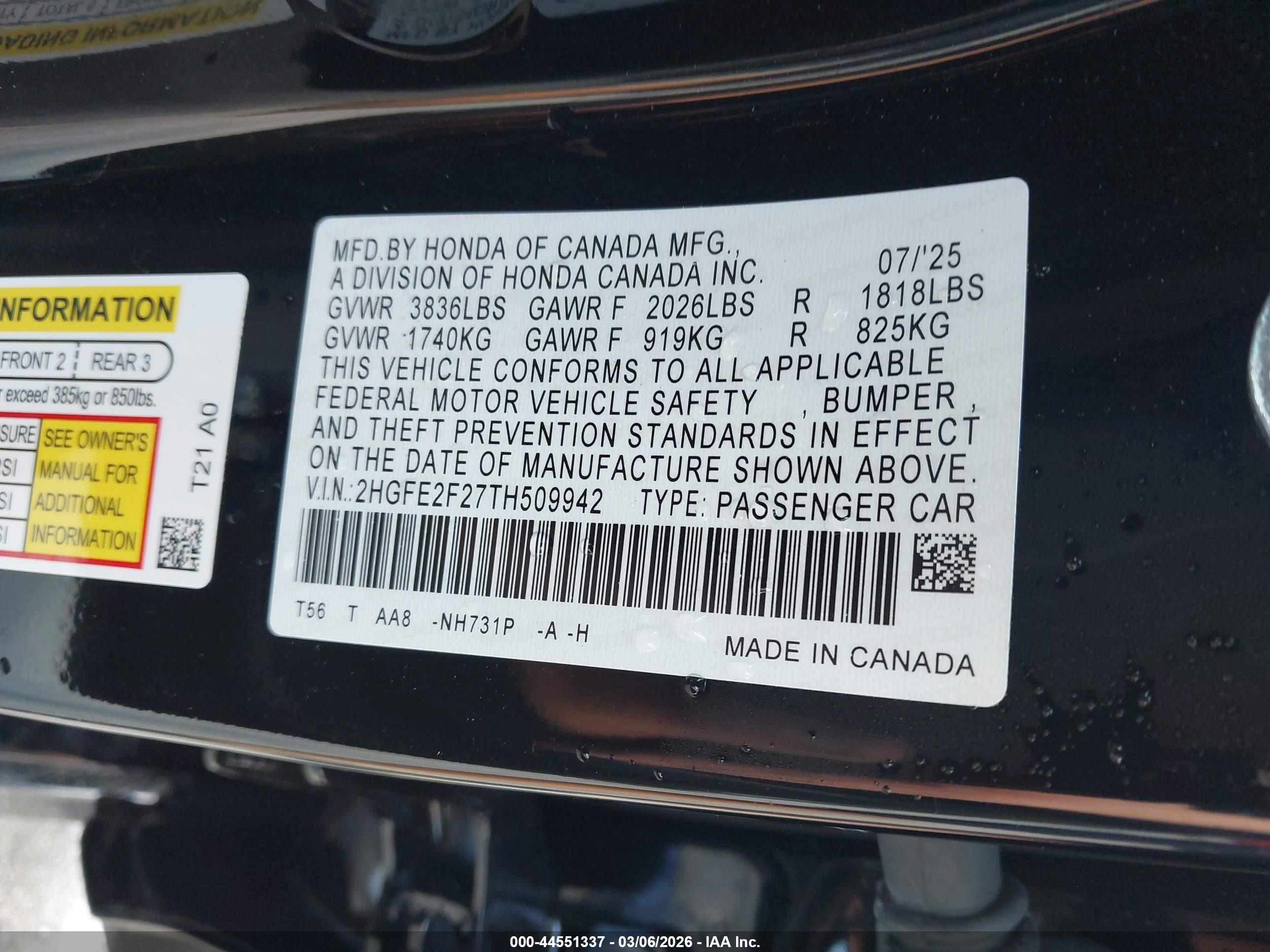 HONDA CIVIC image 9