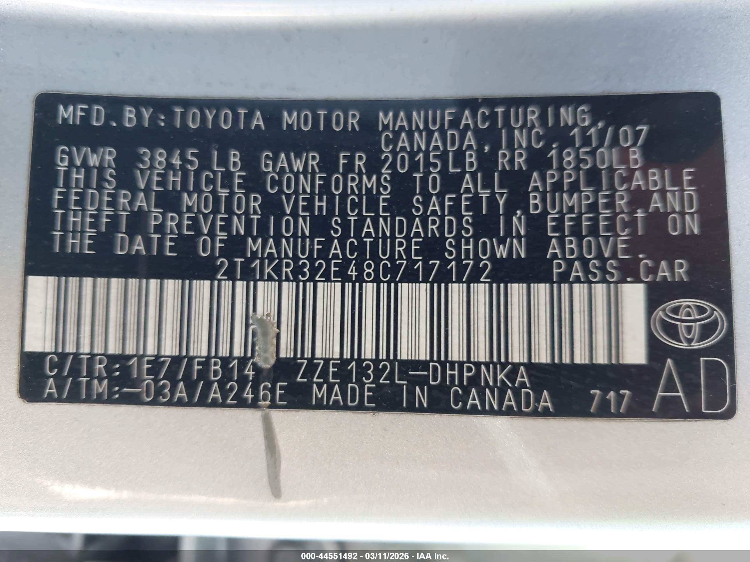 TOYOTA MATRIX image 9