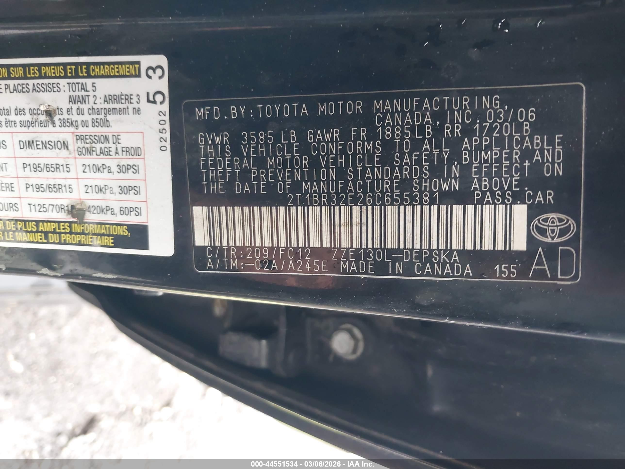 TOYOTA COROLLA image 9