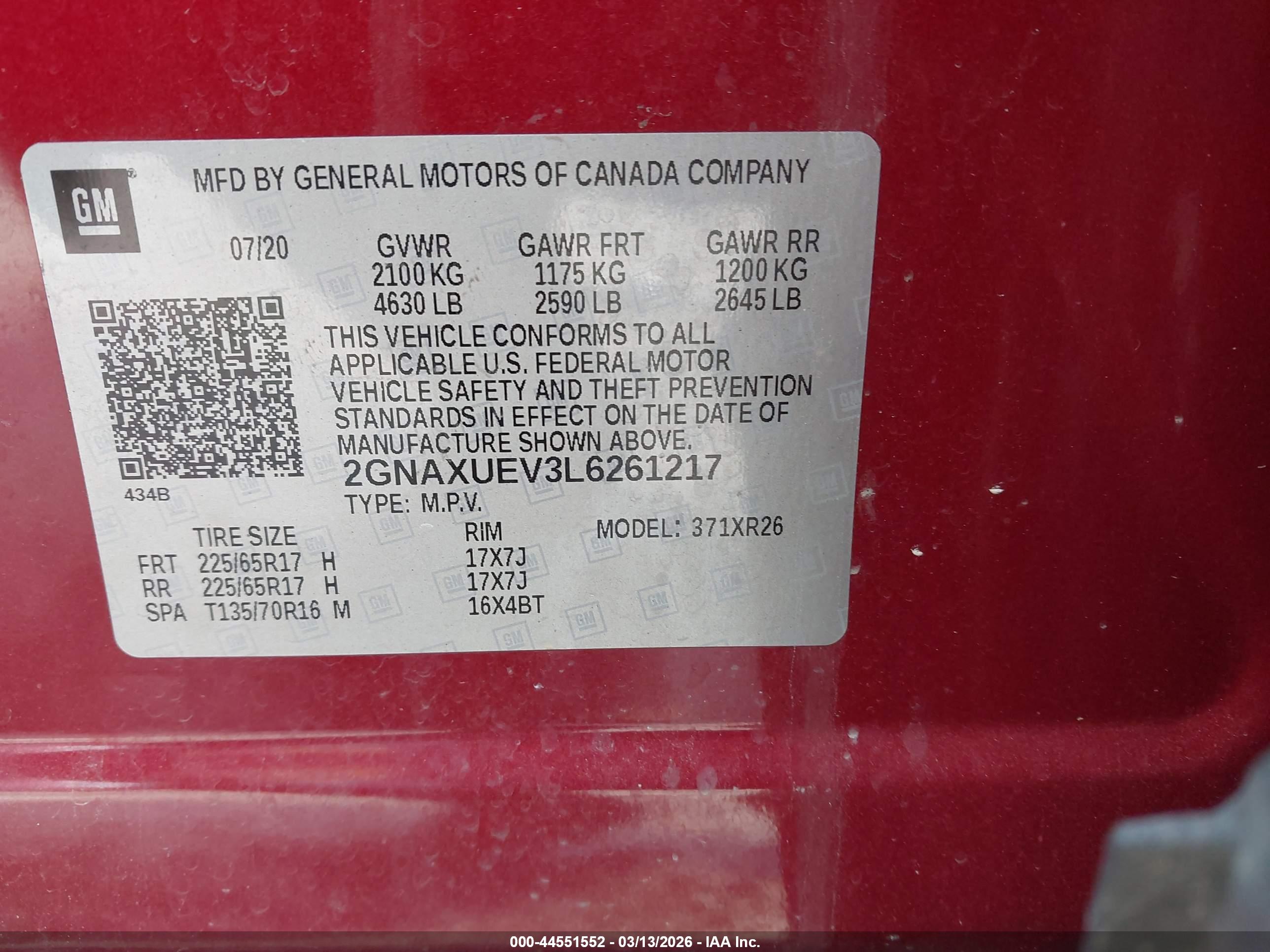 CHEVROLET EQUINOX image 9