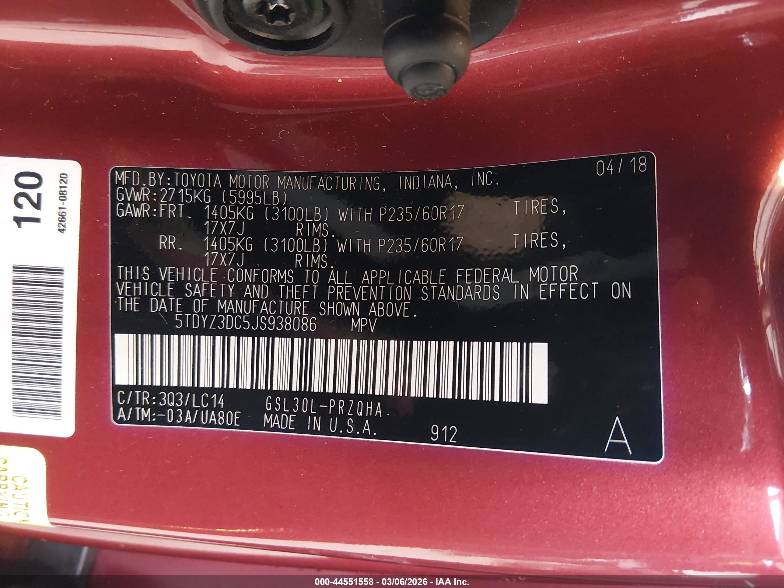 TOYOTA SIENNA image 9
