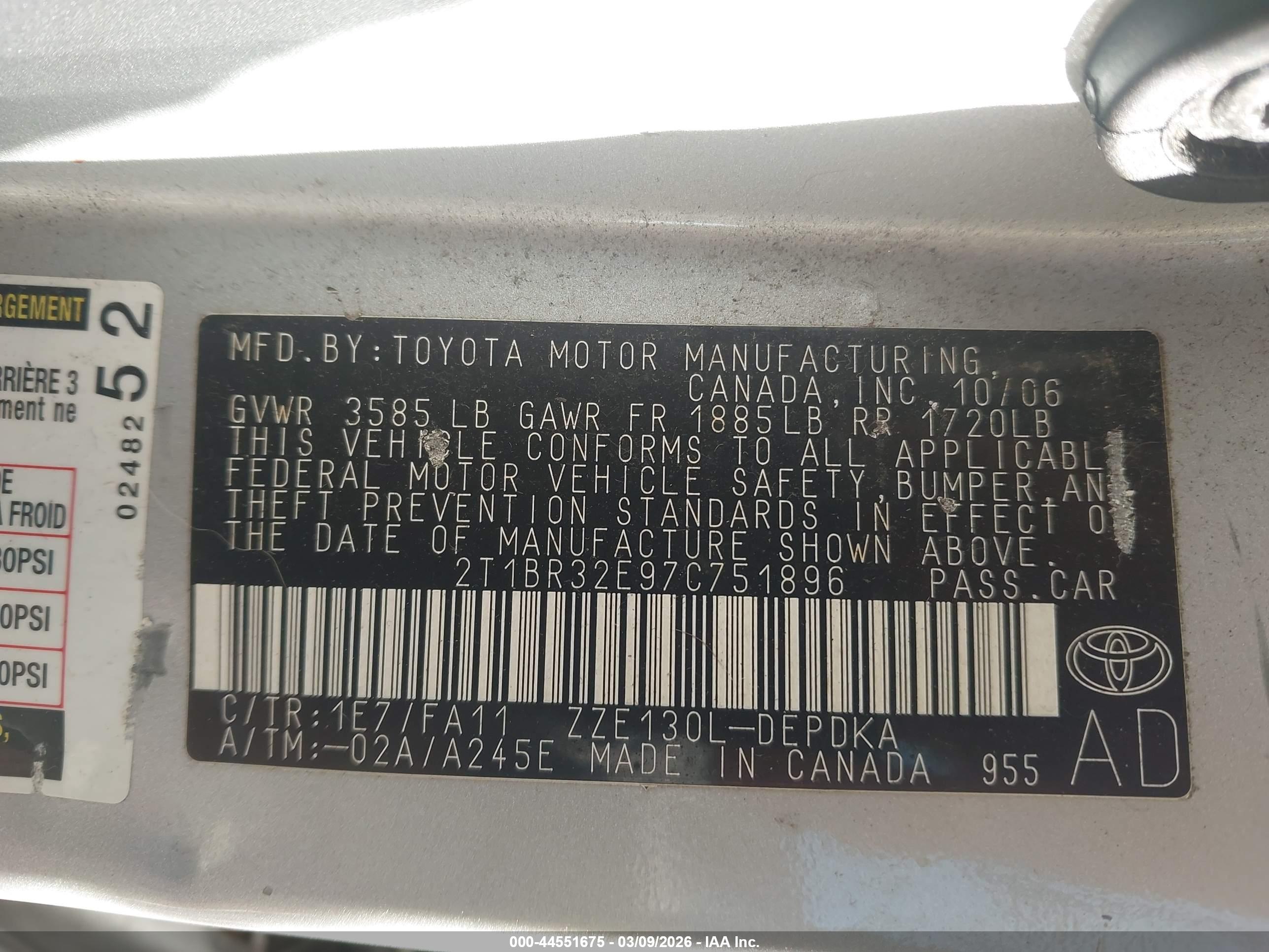 TOYOTA COROLLA image 9