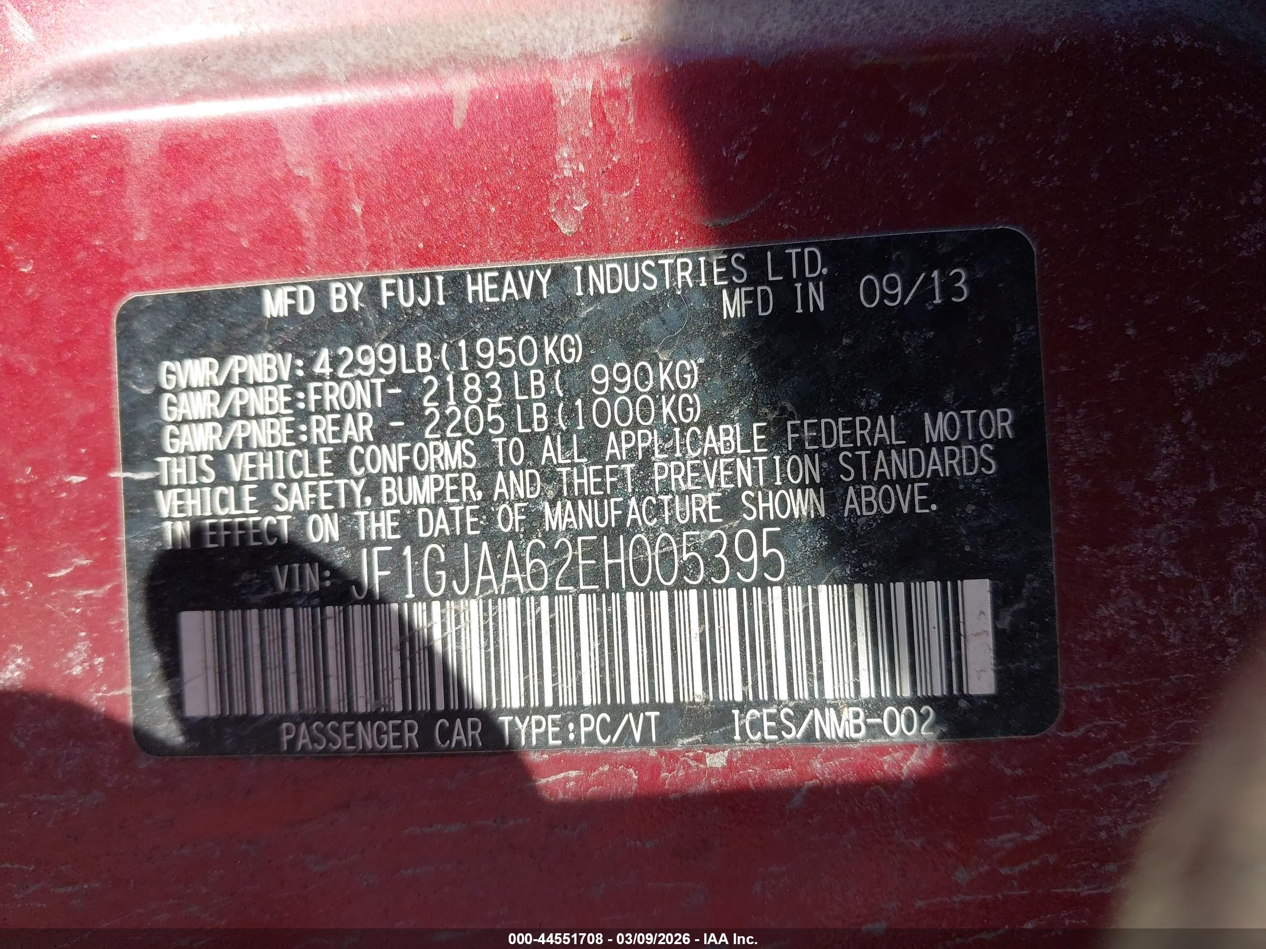 SUBARU IMPREZA image 9