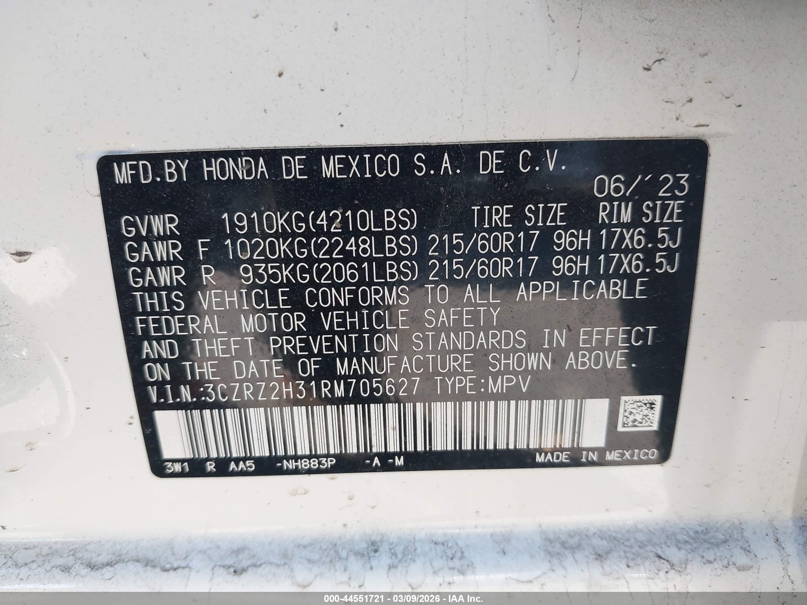 HONDA HR-V image 9