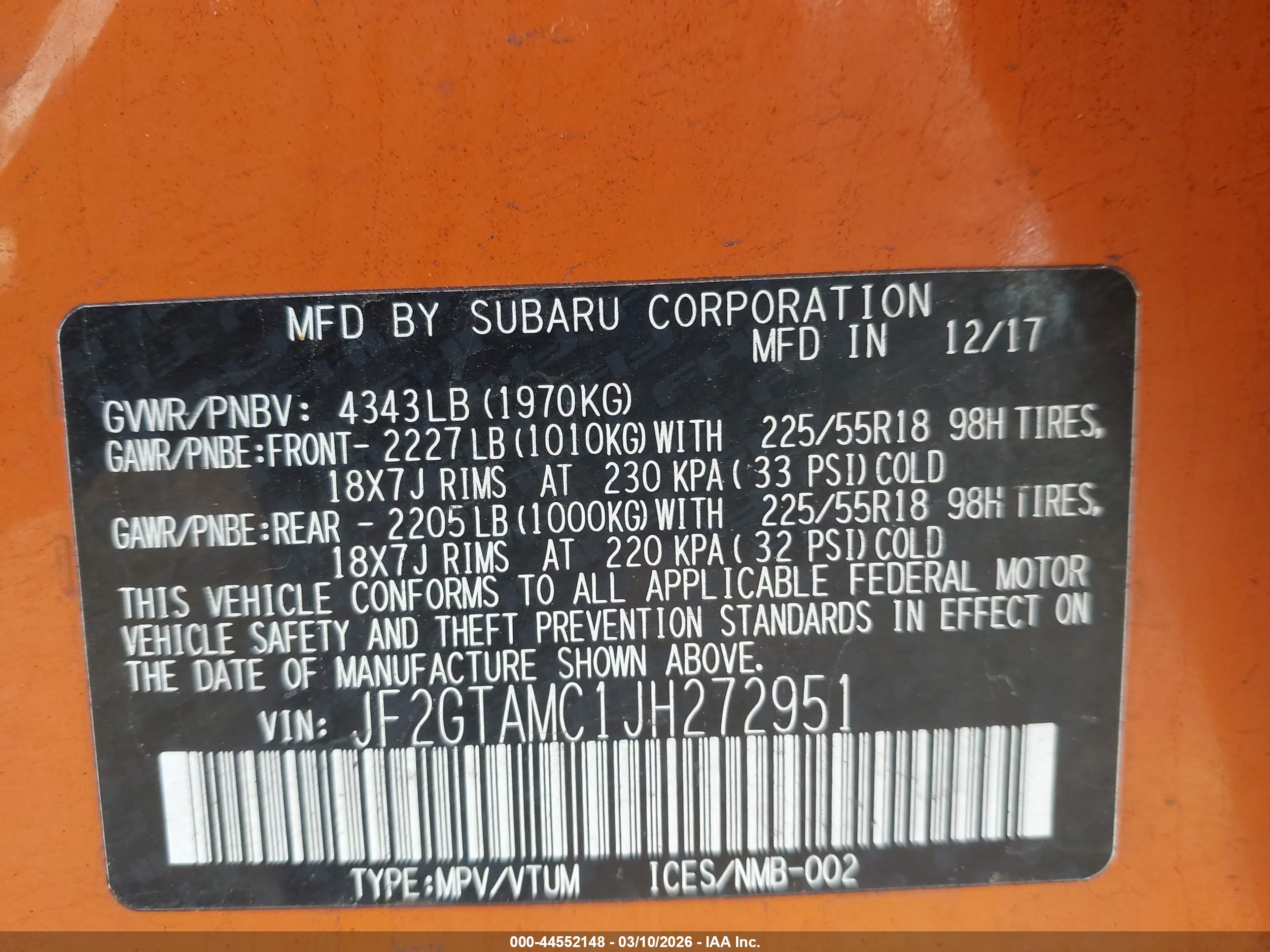 SUBARU CROSSTREK image 9