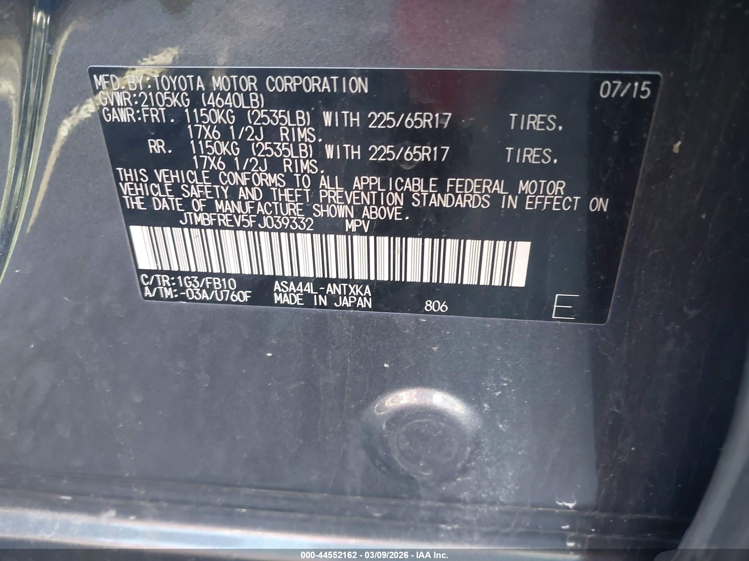 TOYOTA RAV4 image 9