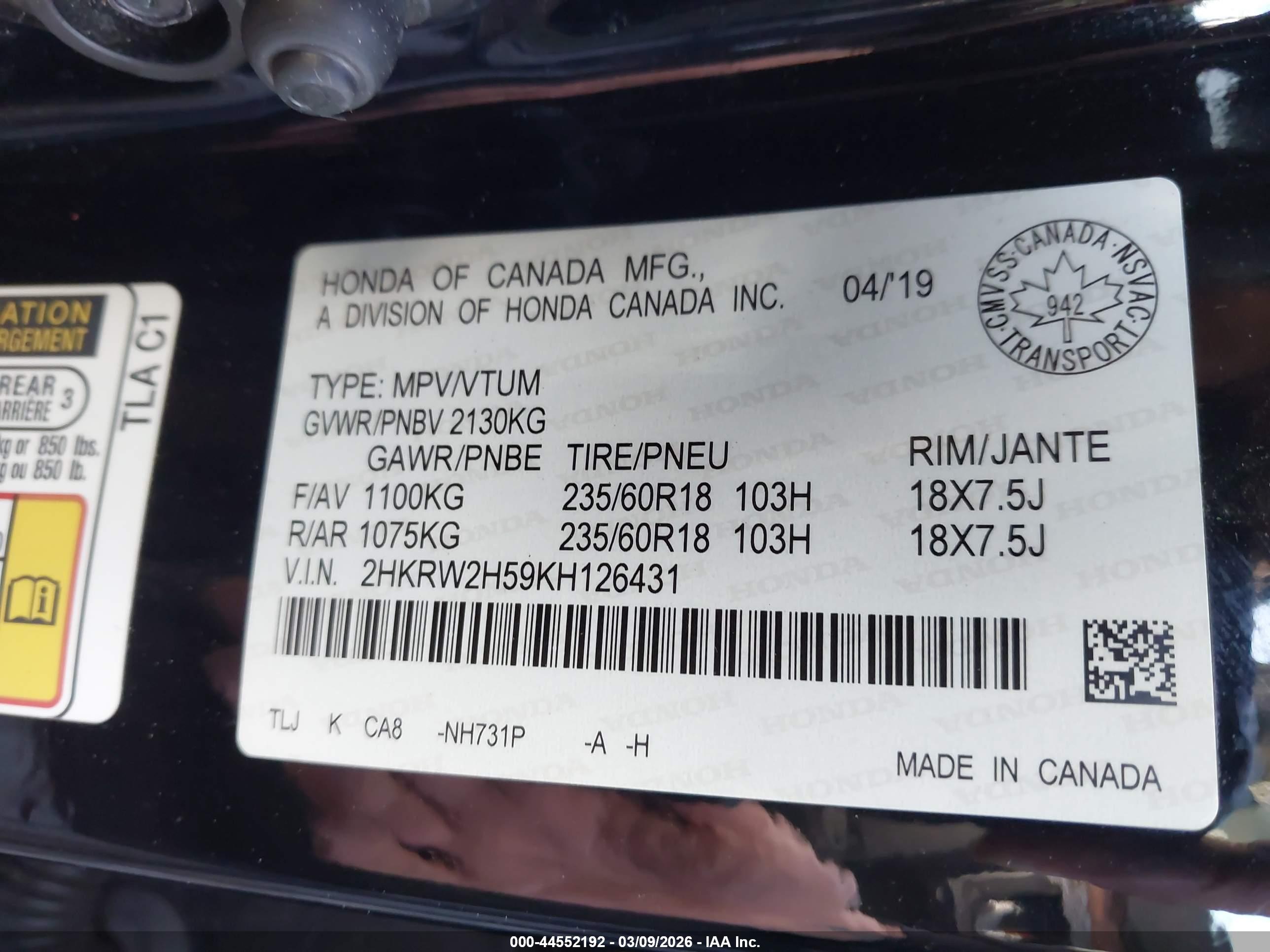 HONDA CR-V image 9