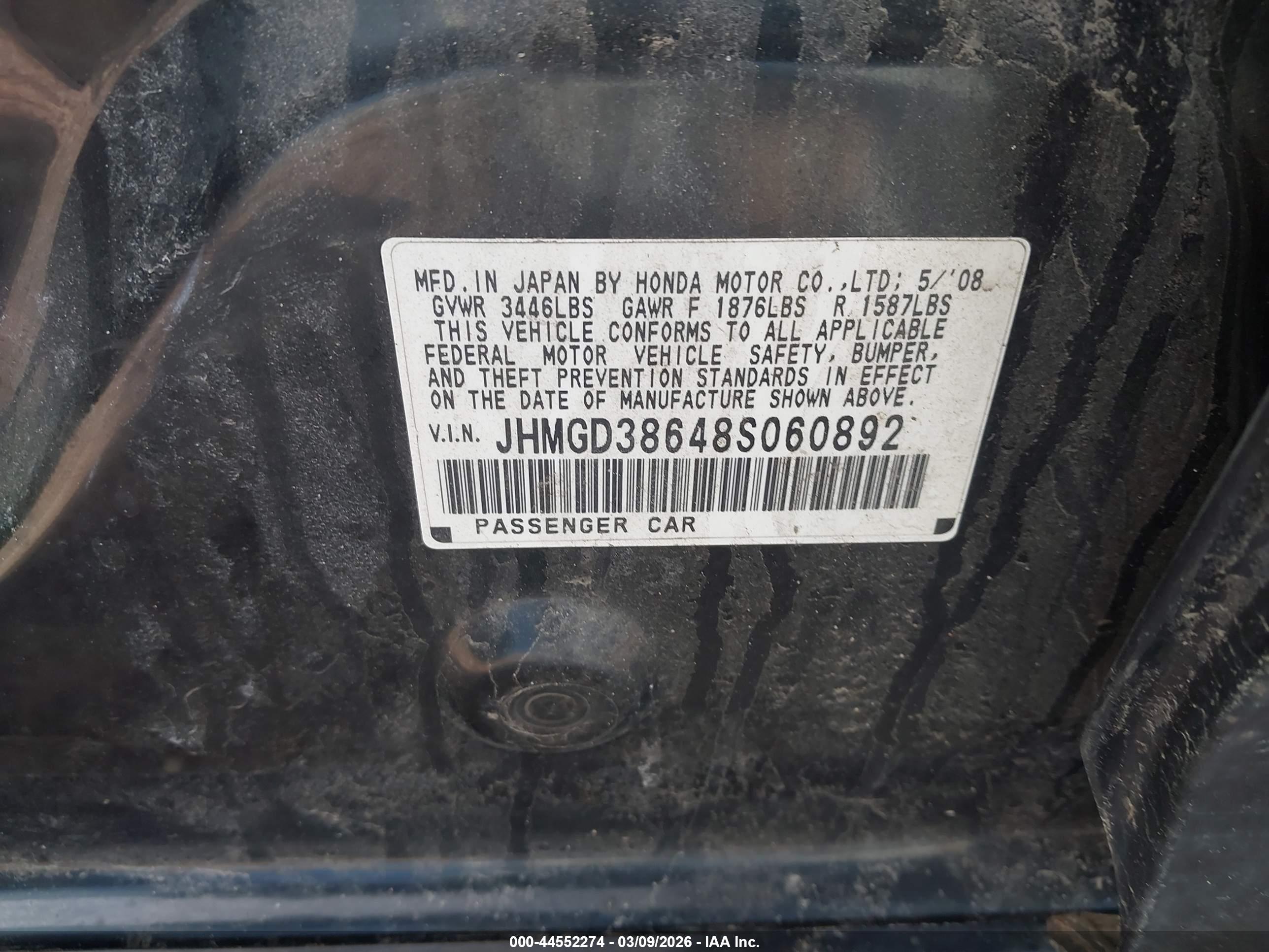 HONDA FIT image 9