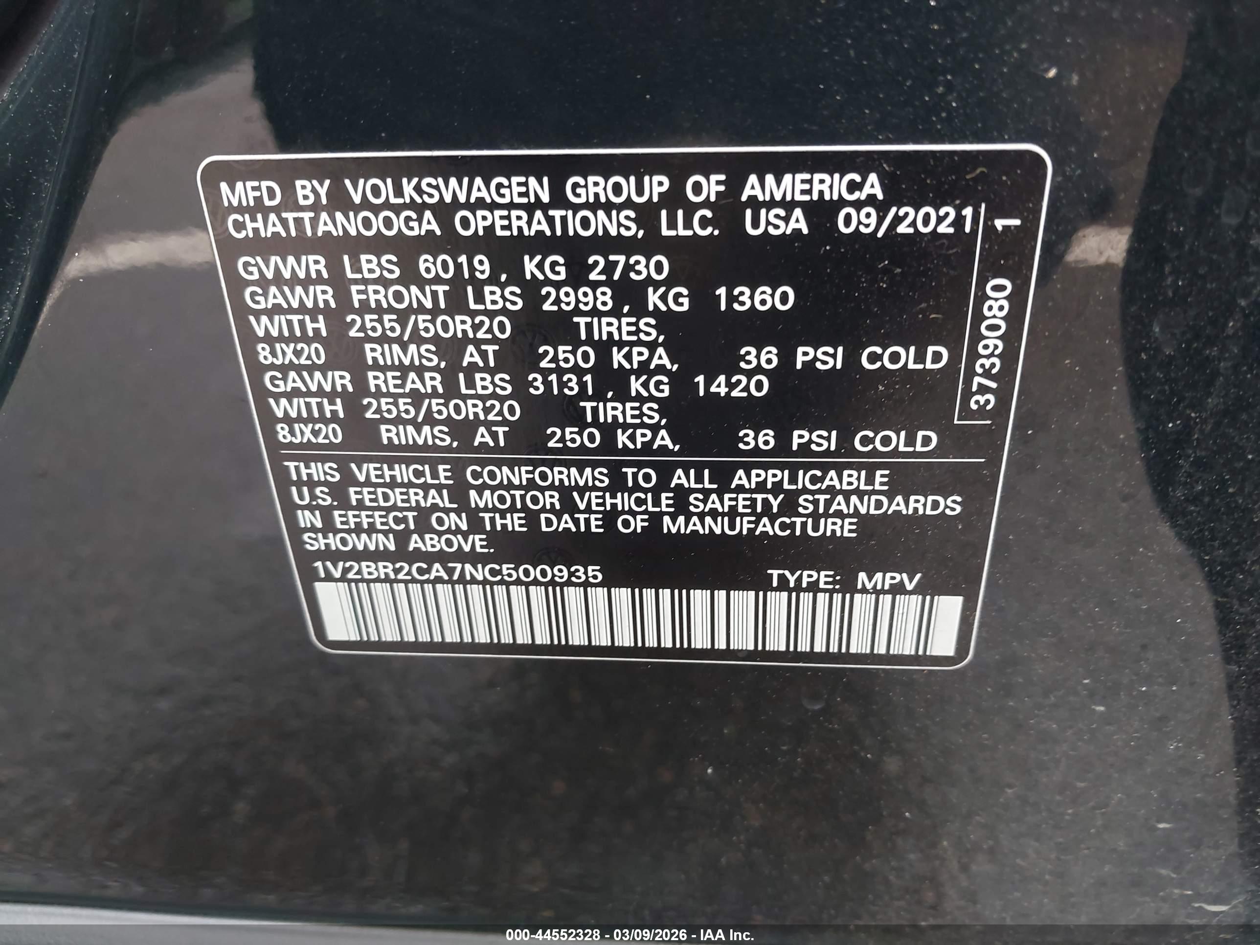 VOLKSWAGEN ATLAS image 9