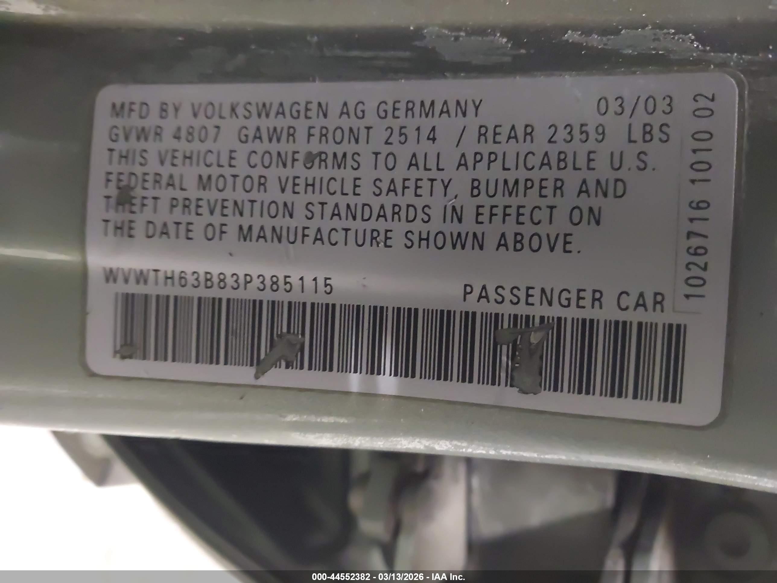 VOLKSWAGEN PASSAT image 9