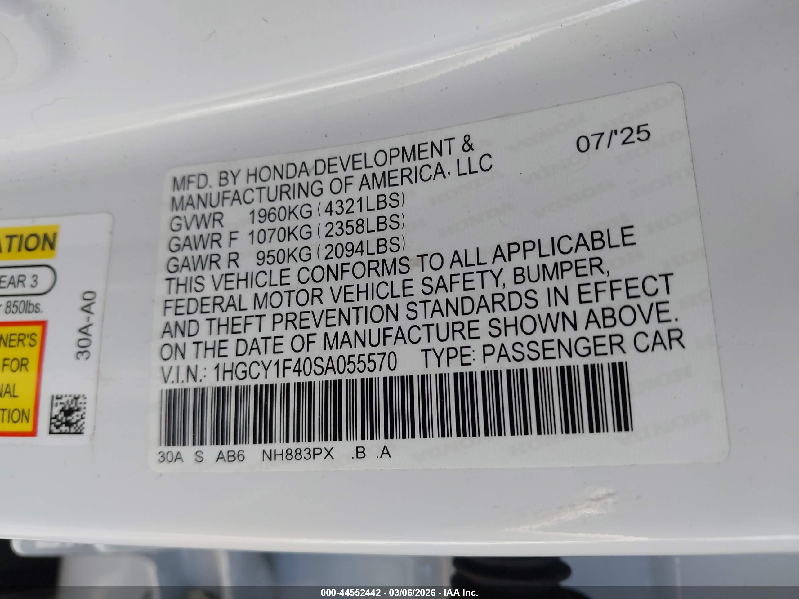 HONDA ACCORD image 9