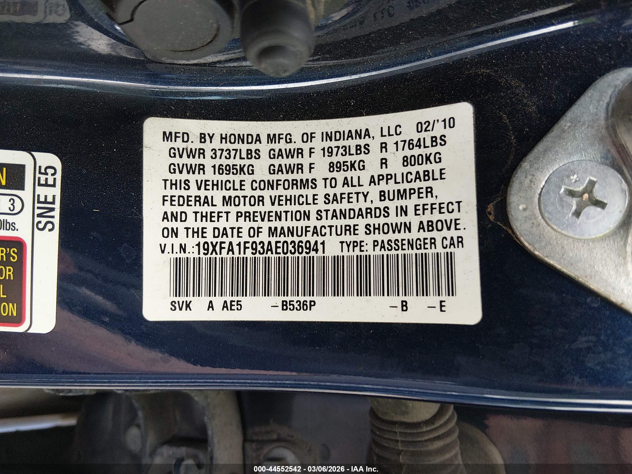 HONDA CIVIC image 9