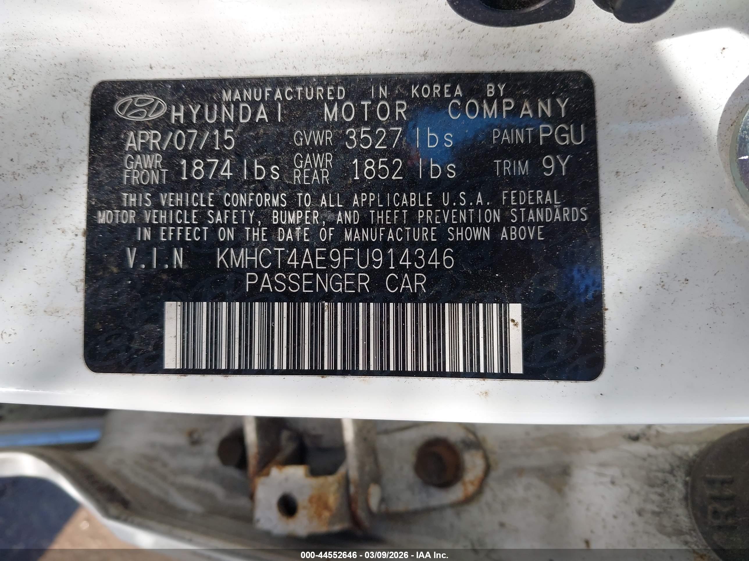 HYUNDAI ACCENT image 9