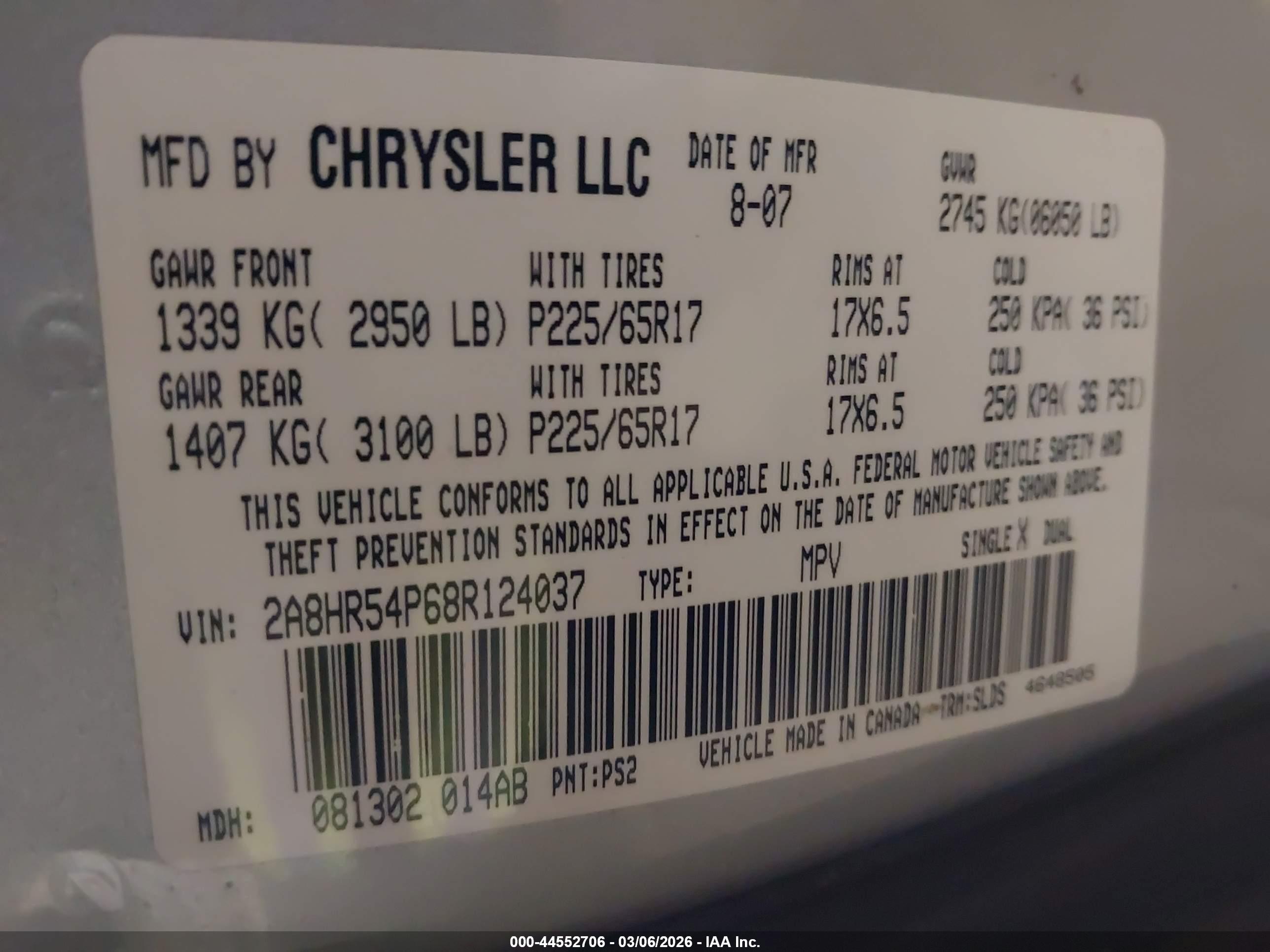 CHRYSLER TOWN image 9
