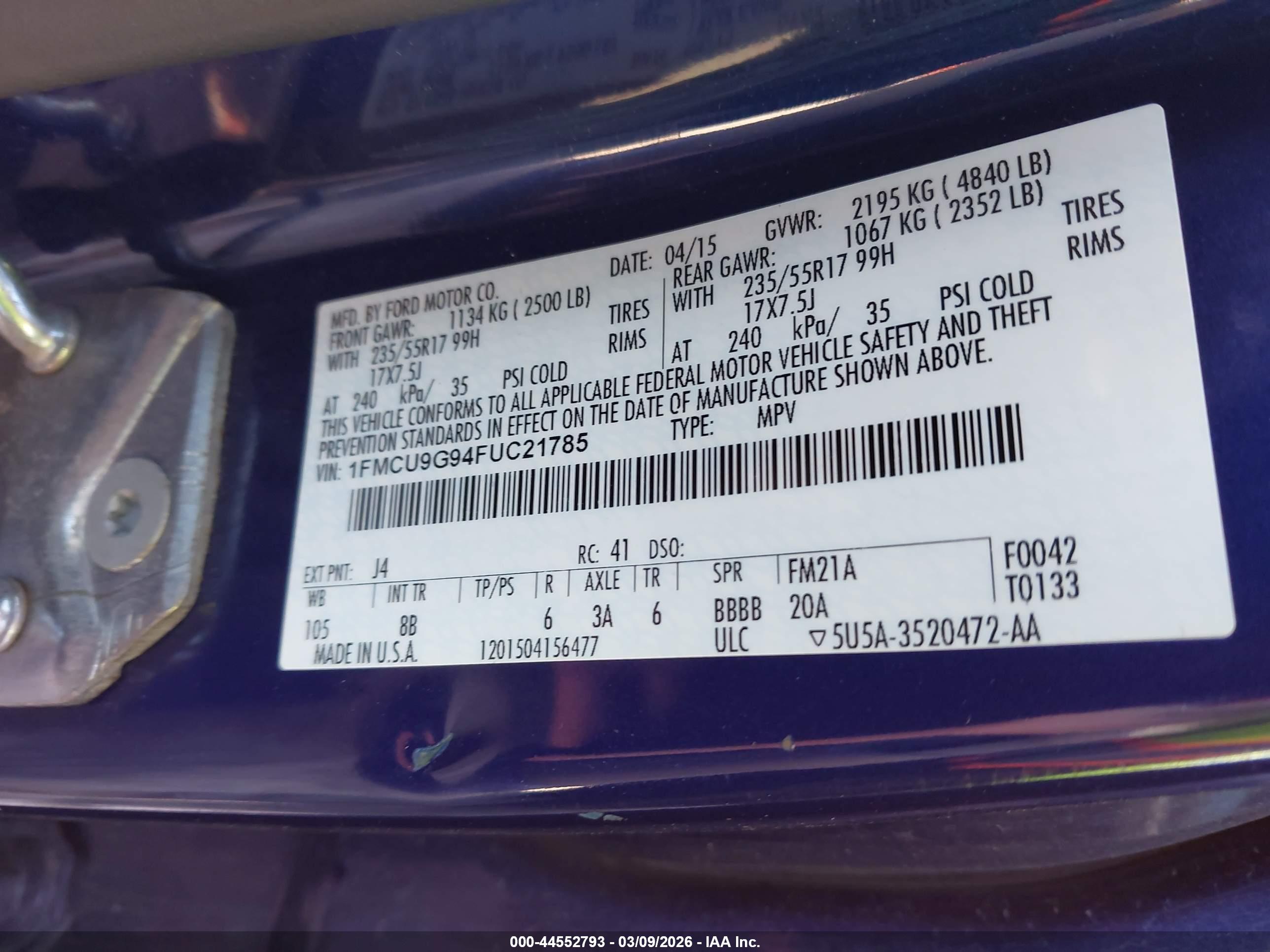 FORD ESCAPE image 9