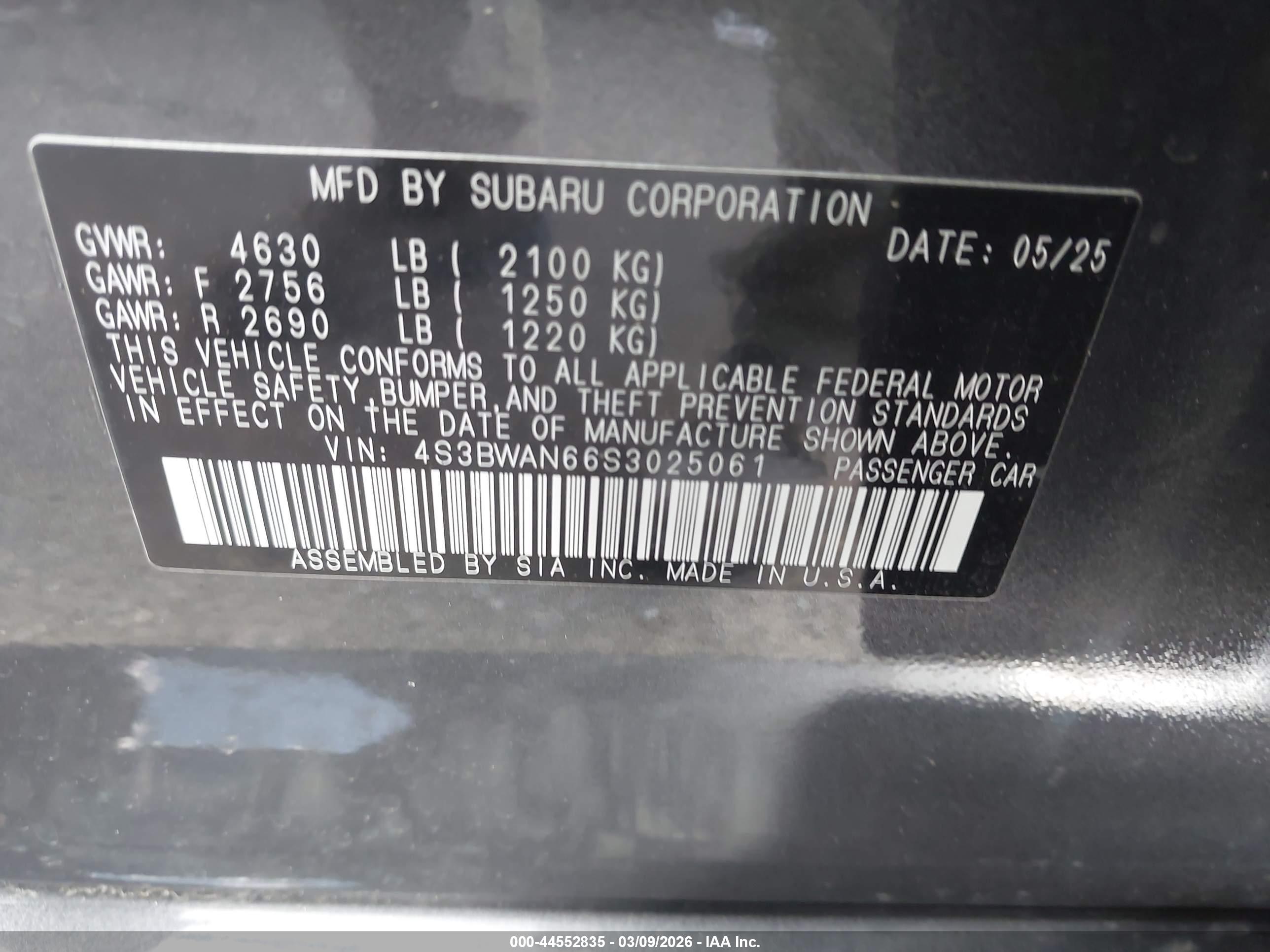SUBARU LEGACY image 9