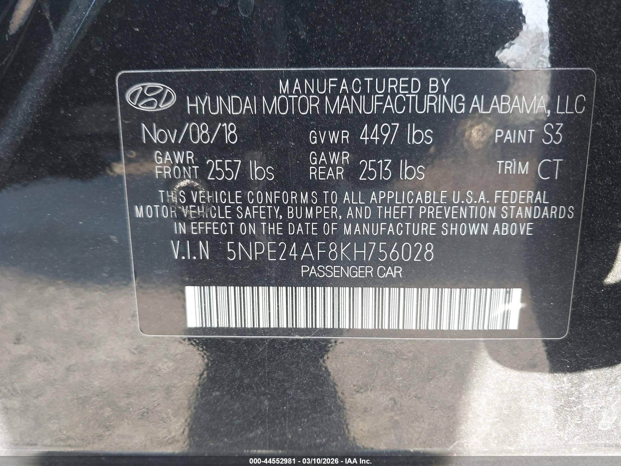 HYUNDAI SONATA image 9