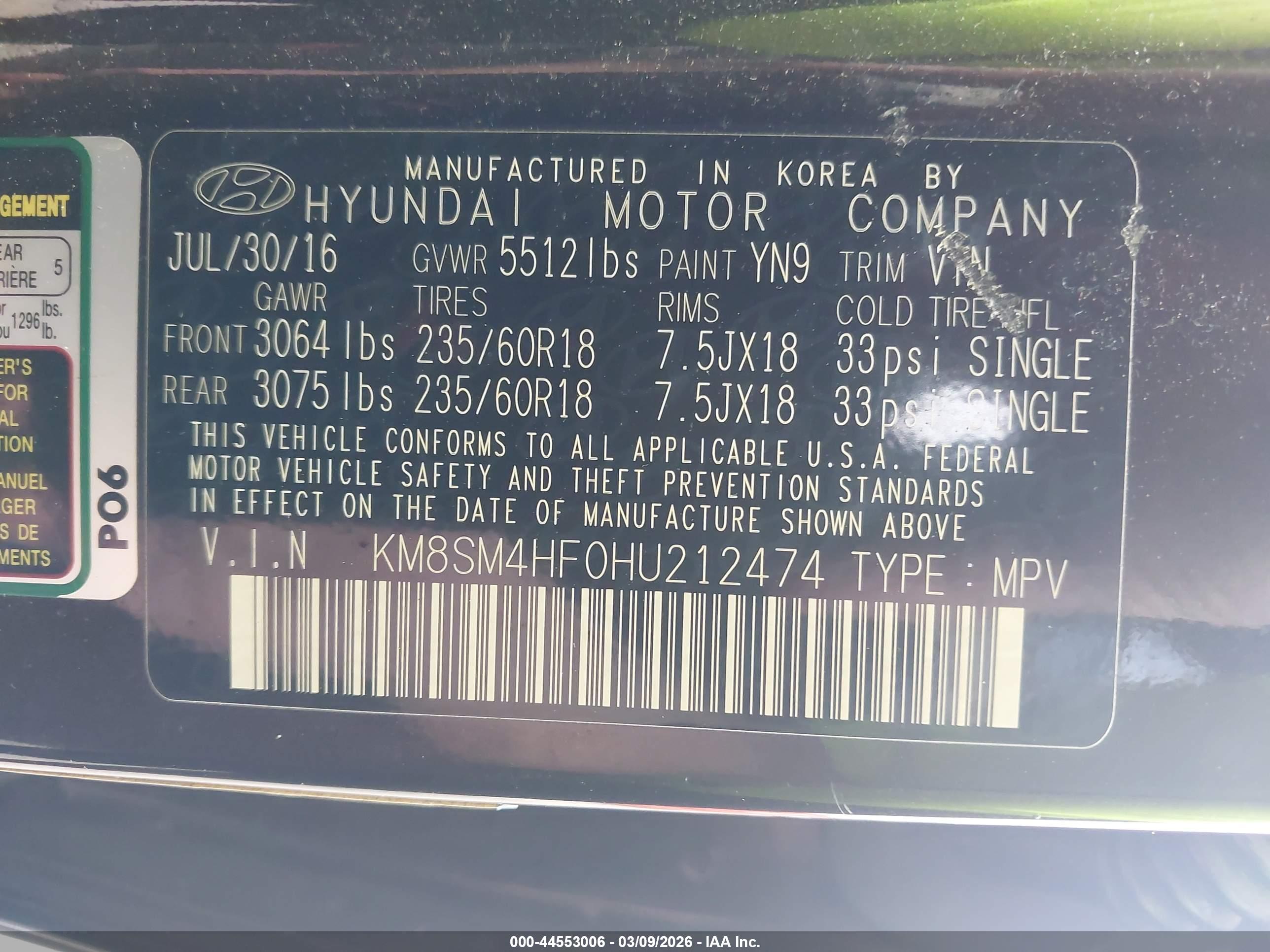 HYUNDAI SANTA image 9