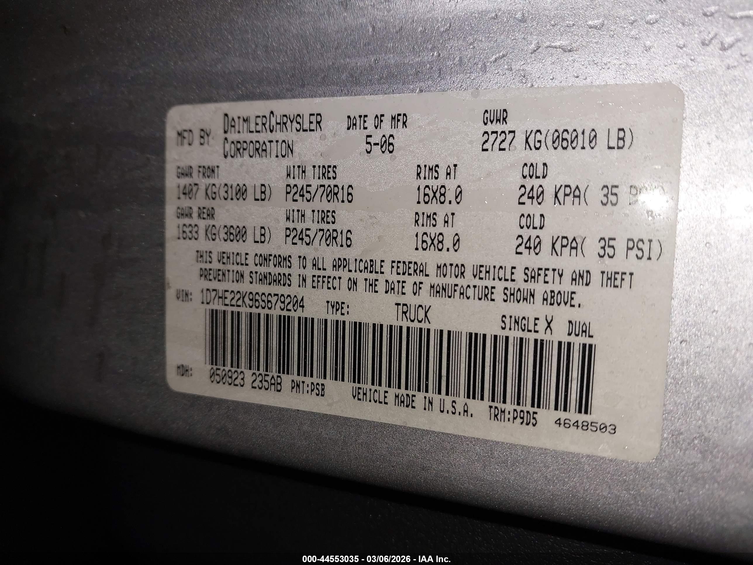 DODGE DAKOTA image 9