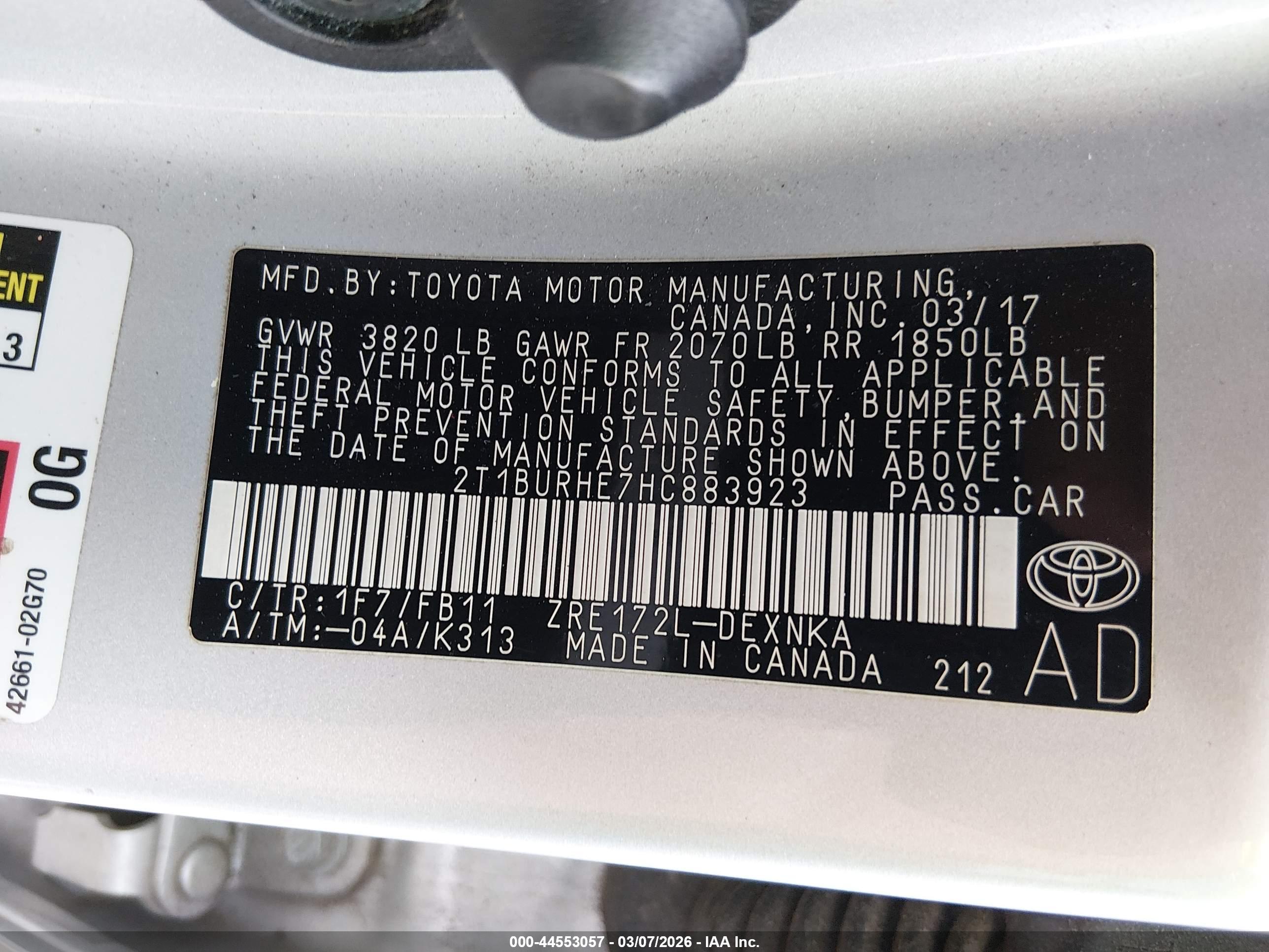 TOYOTA COROLLA image 9