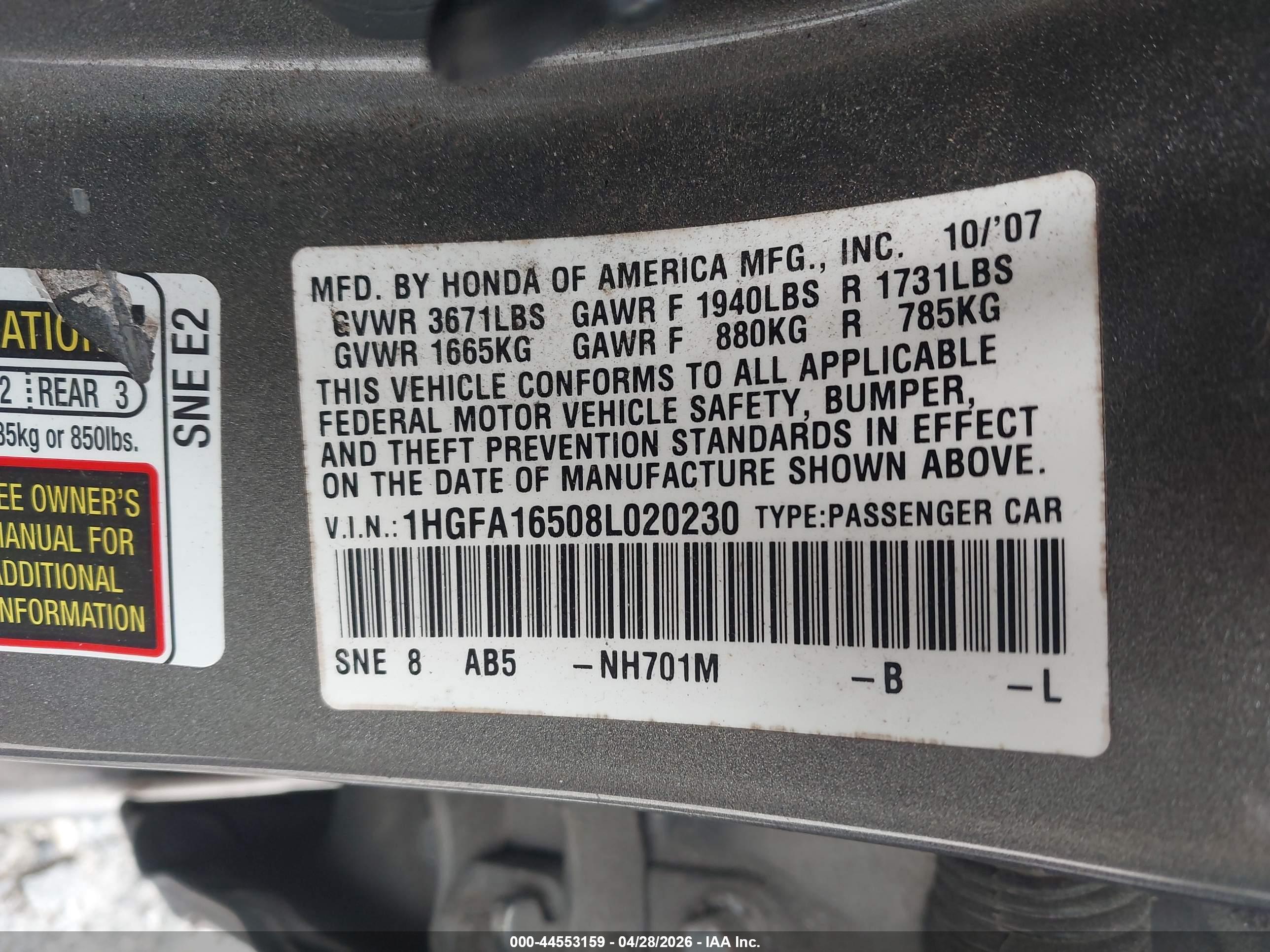HONDA CIVIC image 9