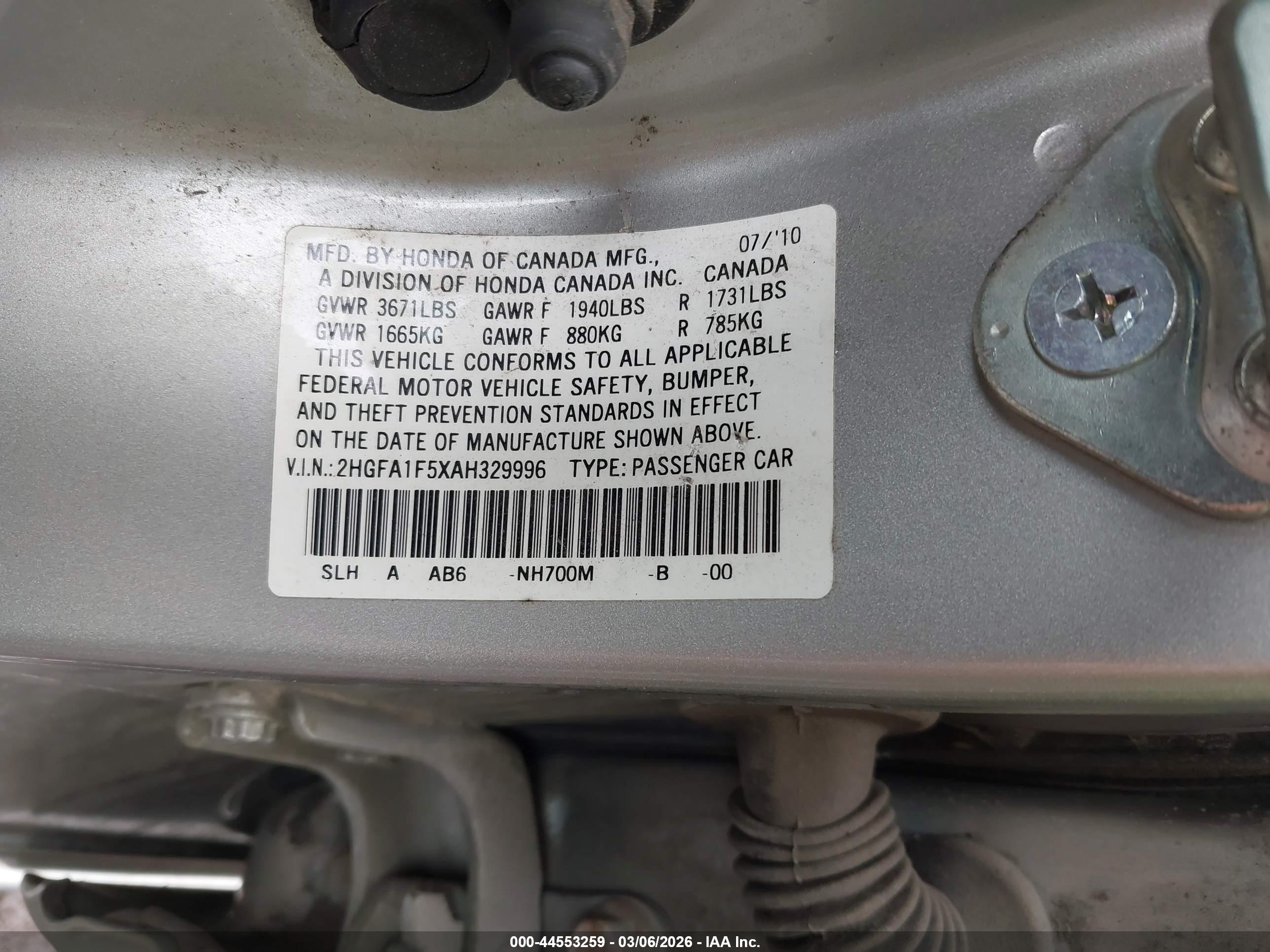 HONDA CIVIC image 9